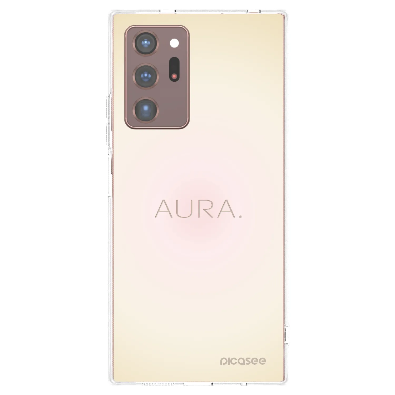 Picasee silikonska prozirna maskica za Samsung Galaxy Note 20 Ultra - Aura