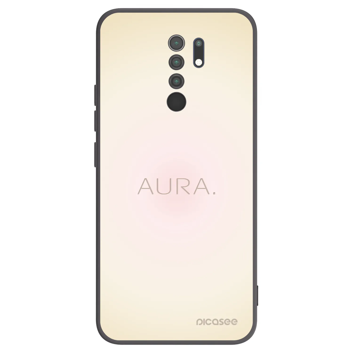 Picasee crna silikonska maskica za Xiaomi Redmi 9 - Aura