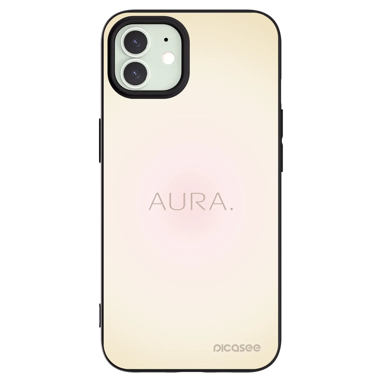 Picasee crna silikonska maskica za Apple iPhone 12 - Aura
