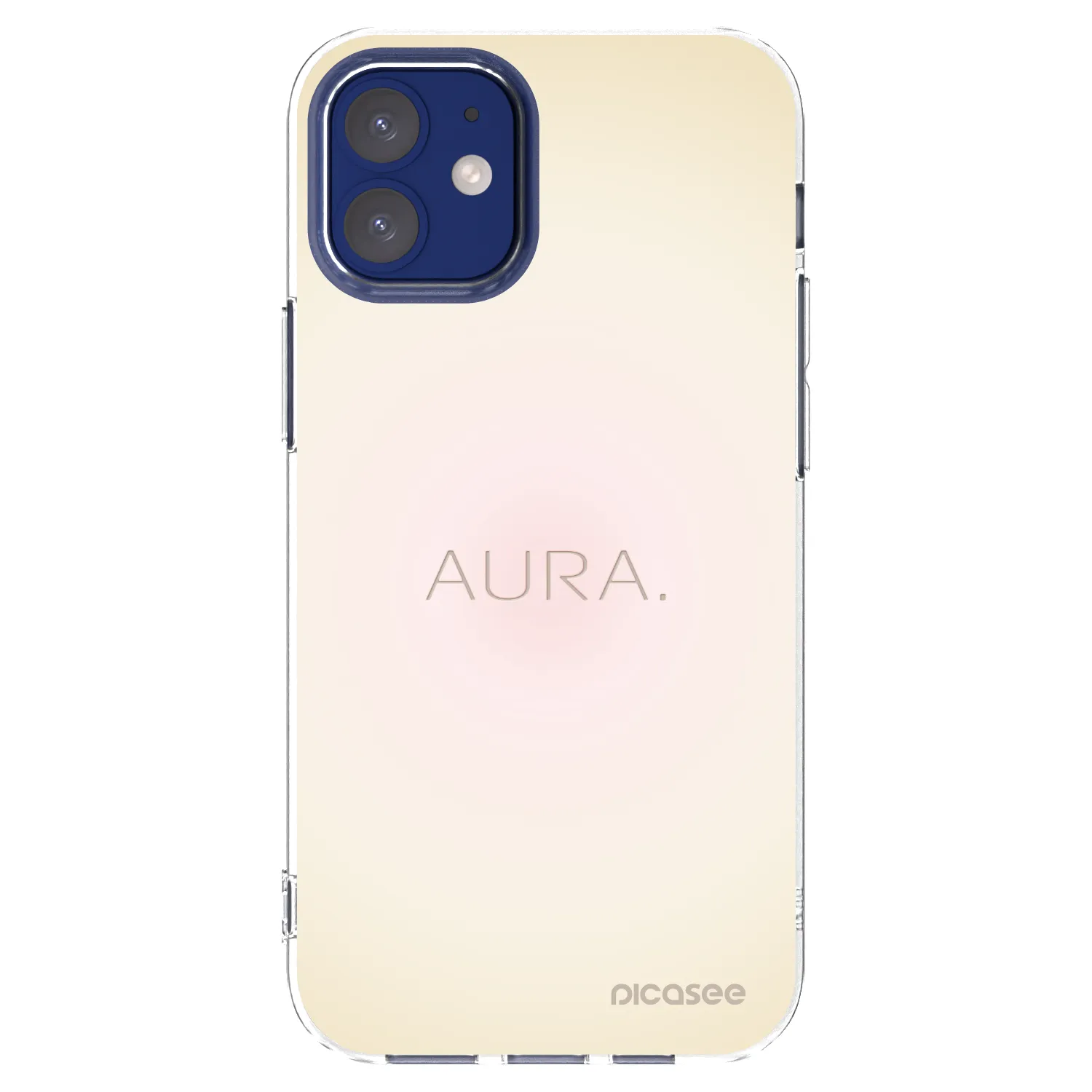 Picasee silikonska prozirna maskica za Apple iPhone 12 mini - Aura