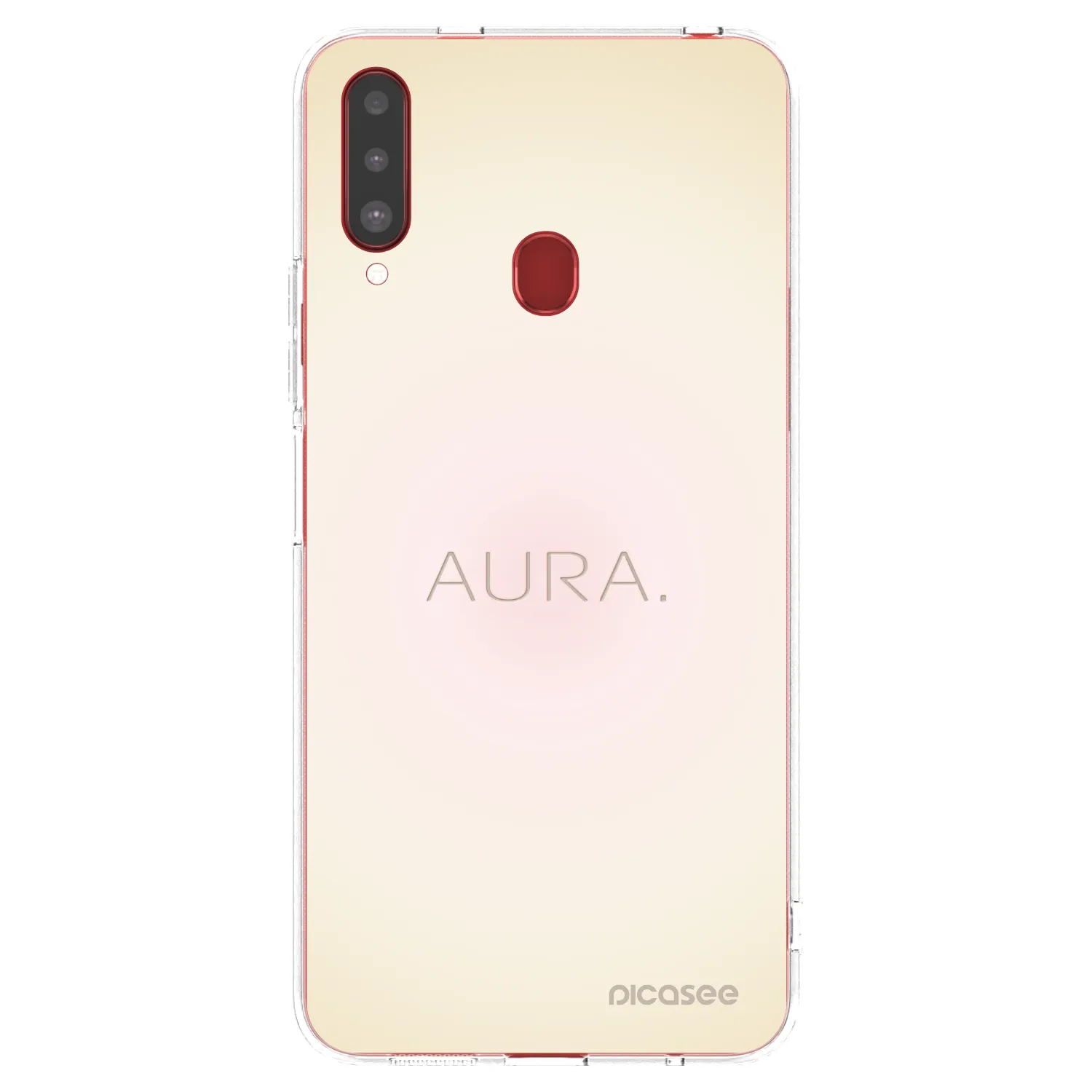 Picasee silikonska prozirna maskica za Samsung Galaxy A20s - Aura