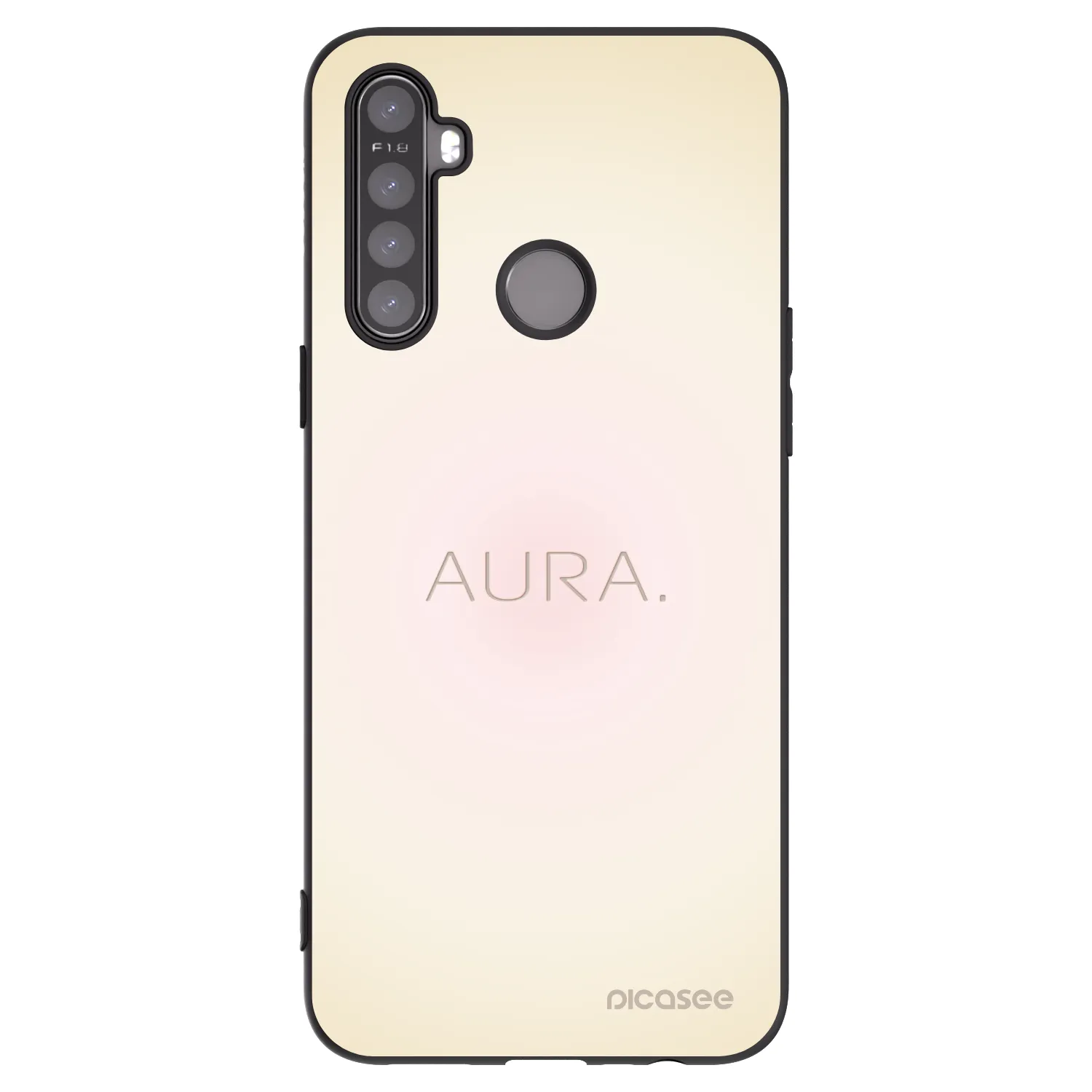 Picasee crna silikonska maskica za Realme 5 - Aura