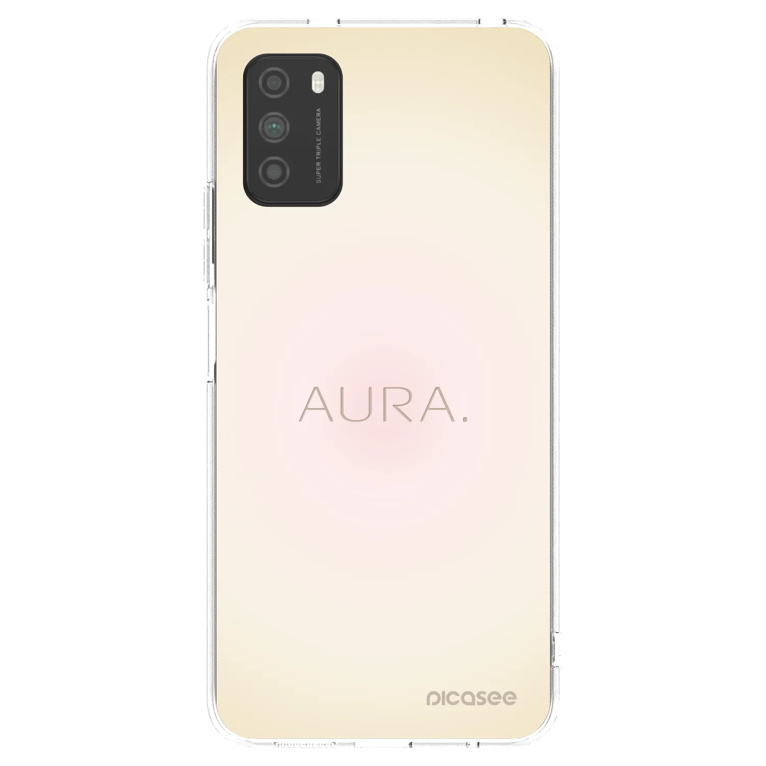 Picasee silikonska prozirna maskica za Xiaomi Poco M3 - Aura