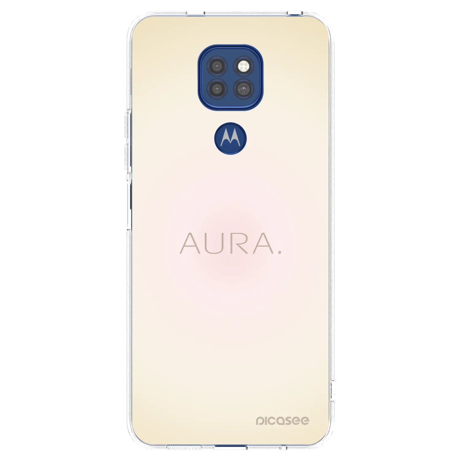 Picasee silikonska prozirna maskica za Motorola Moto G9 Play - Aura