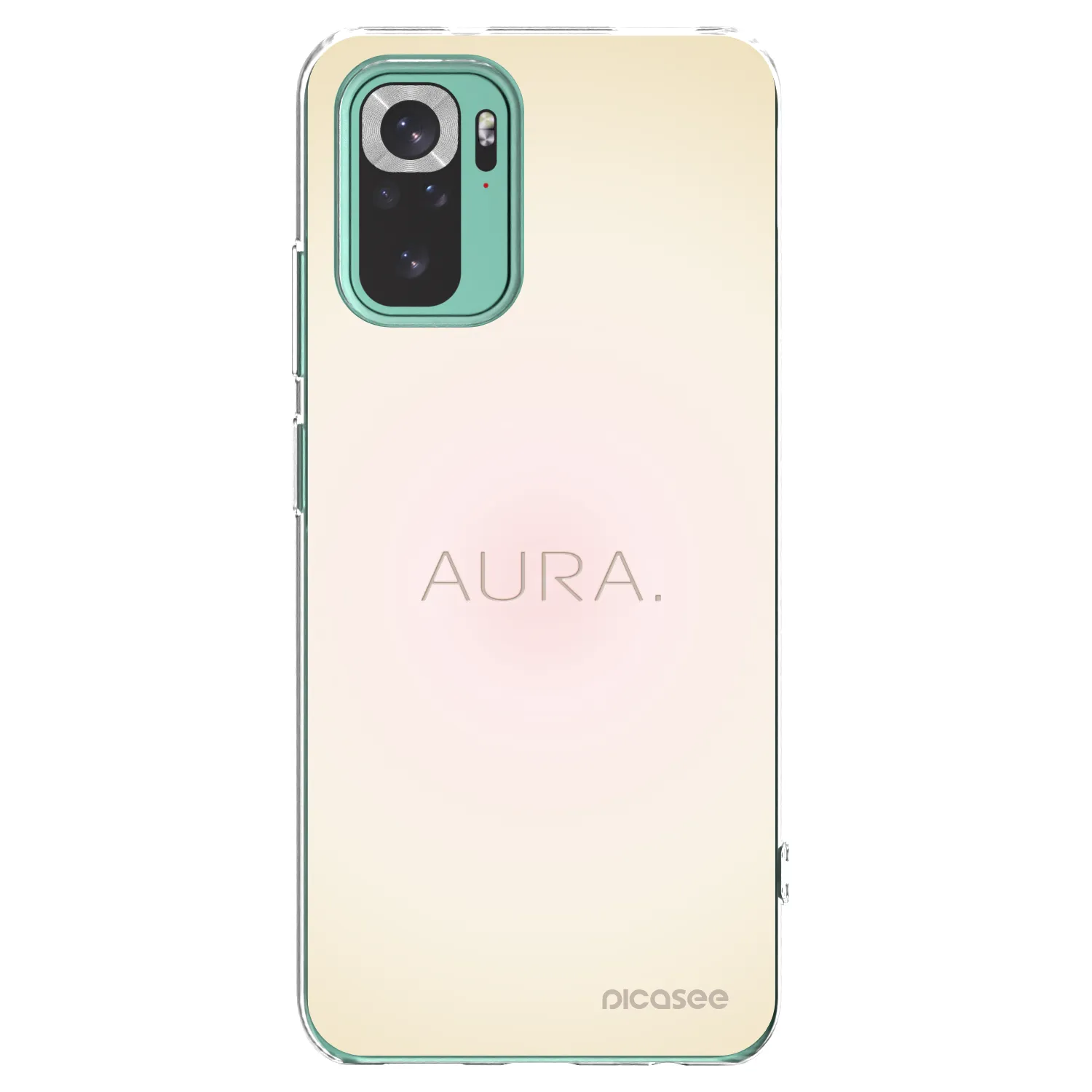 Picasee silikonska prozirna maskica za Xiaomi Redmi Note 10 Pro - Aura