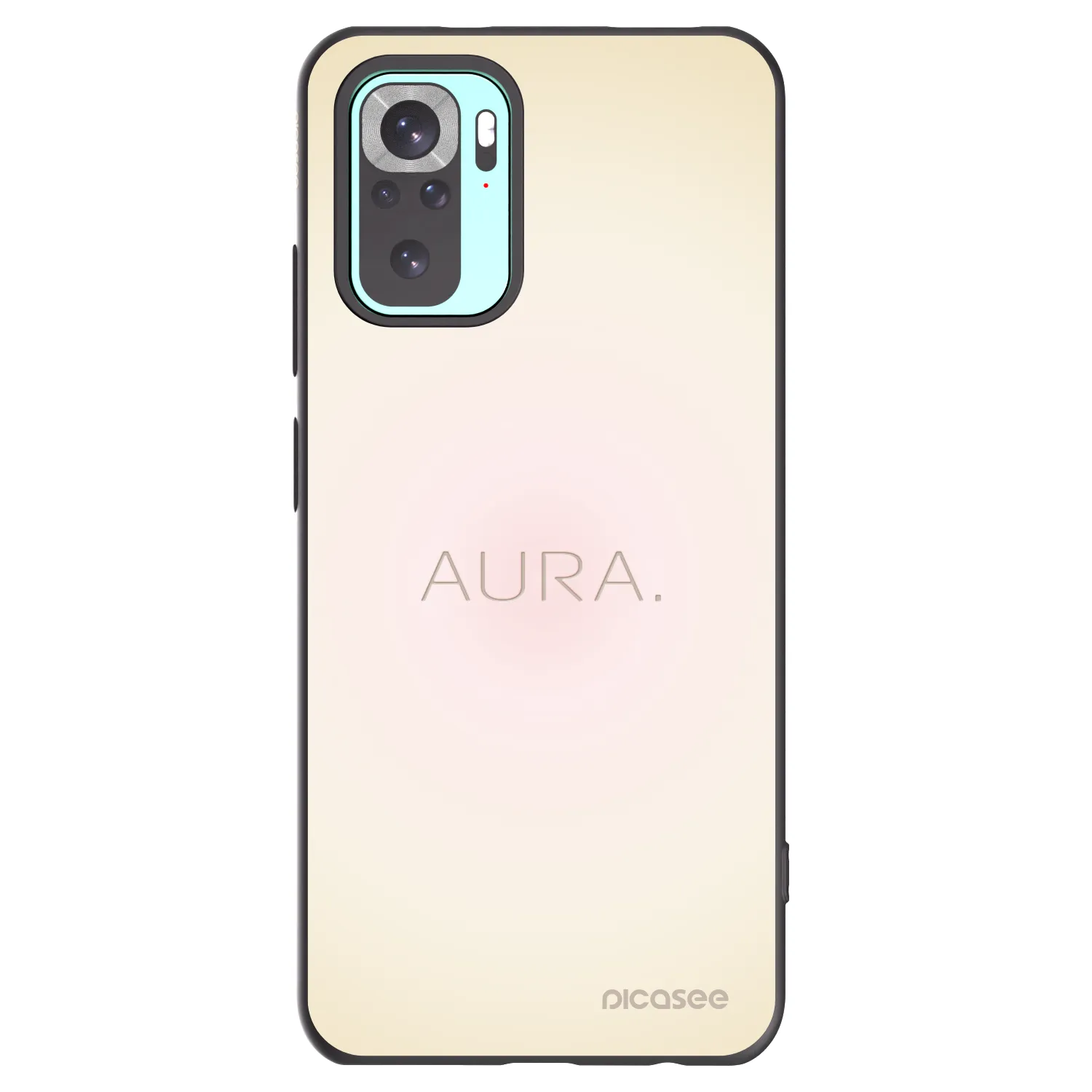 Picasee crna silikonska maskica za Xiaomi Redmi Note 10 Pro - Aura