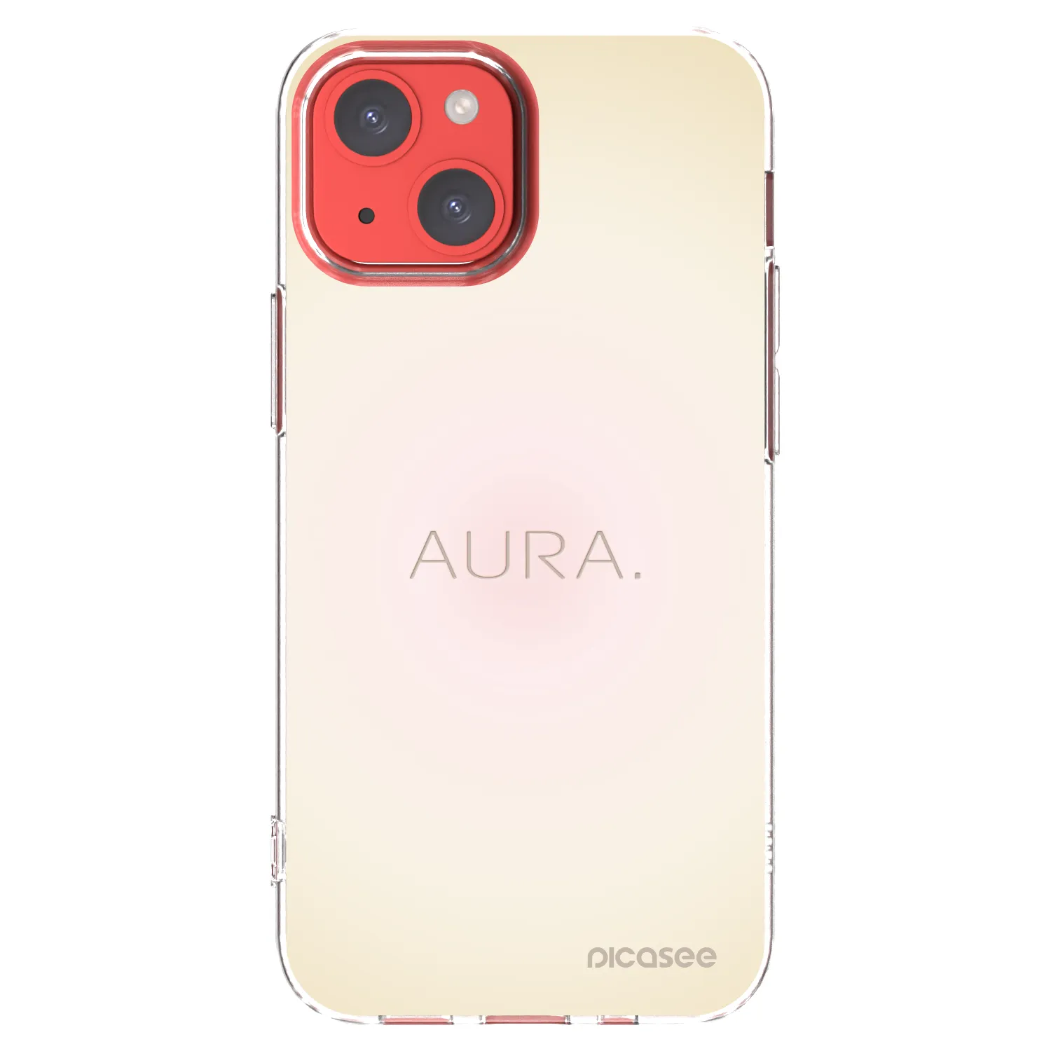 Picasee silikonska prozirna maskica za Apple iPhone 13 mini - Aura