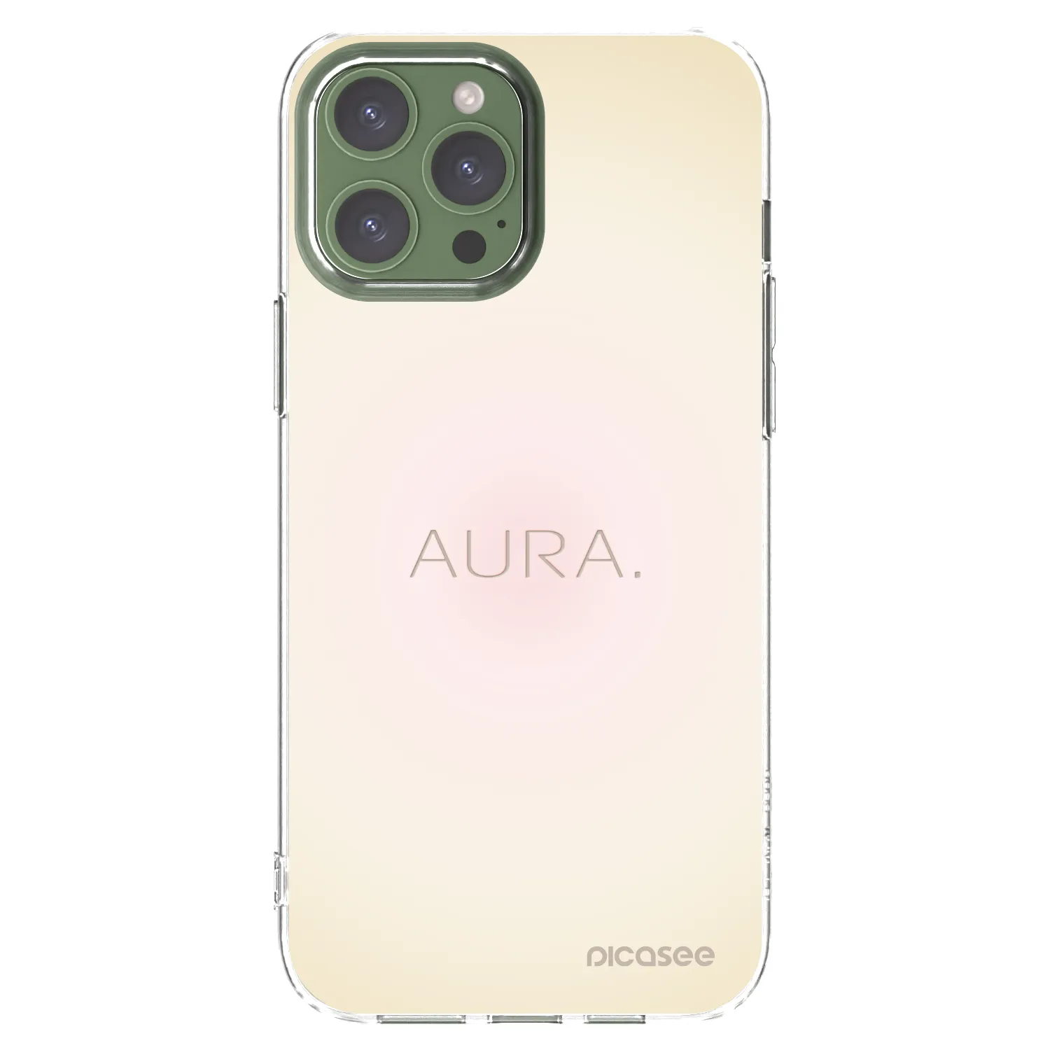 Picasee silikonska prozirna maskica za Apple iPhone 13 Pro Max - Aura