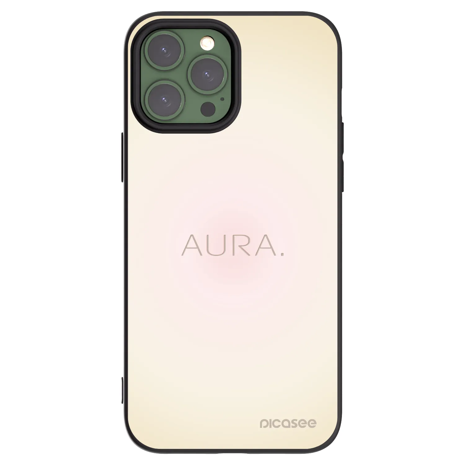 Picasee crna silikonska maskica za Apple iPhone 13 Pro Max - Aura