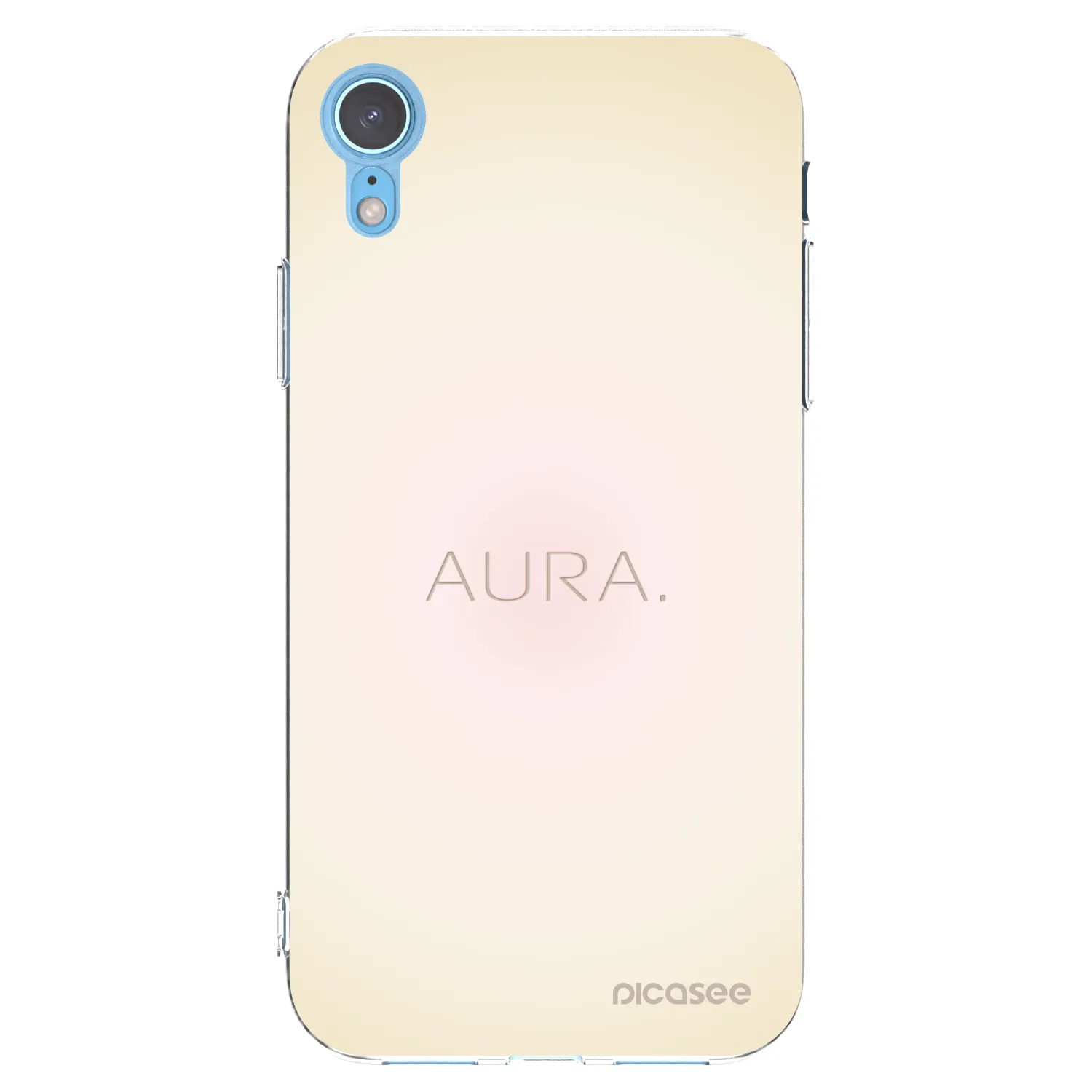 Picasee silikonska prozirna maskica za Apple iPhone XR - Aura