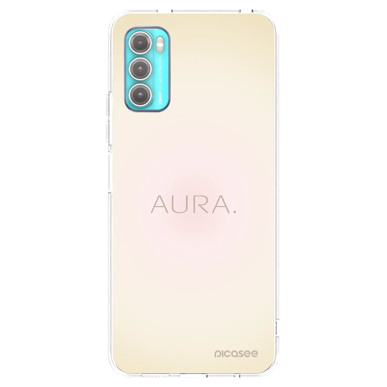 Picasee silikonska prozirna maskica za Motorola Moto G60 - Aura