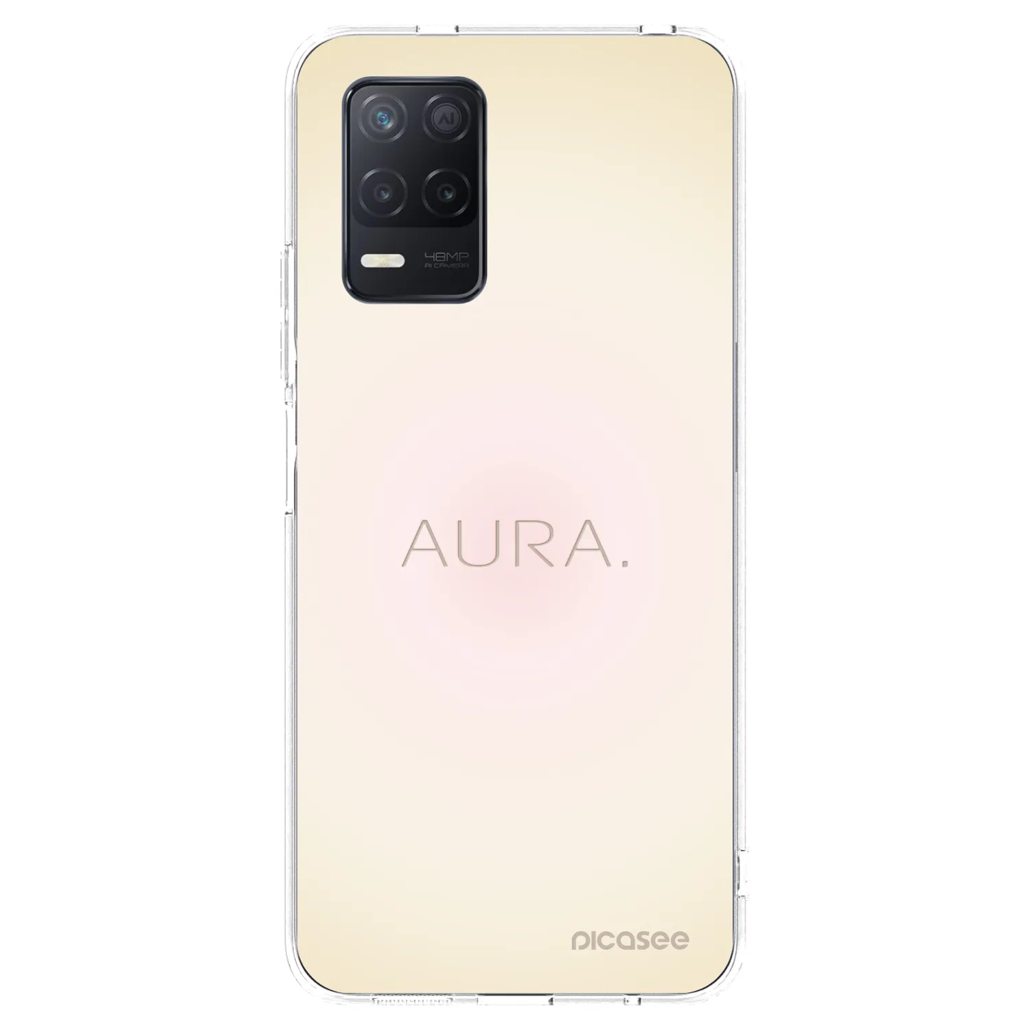 Picasee silikonska prozirna maskica za Realme 8 5G - Aura