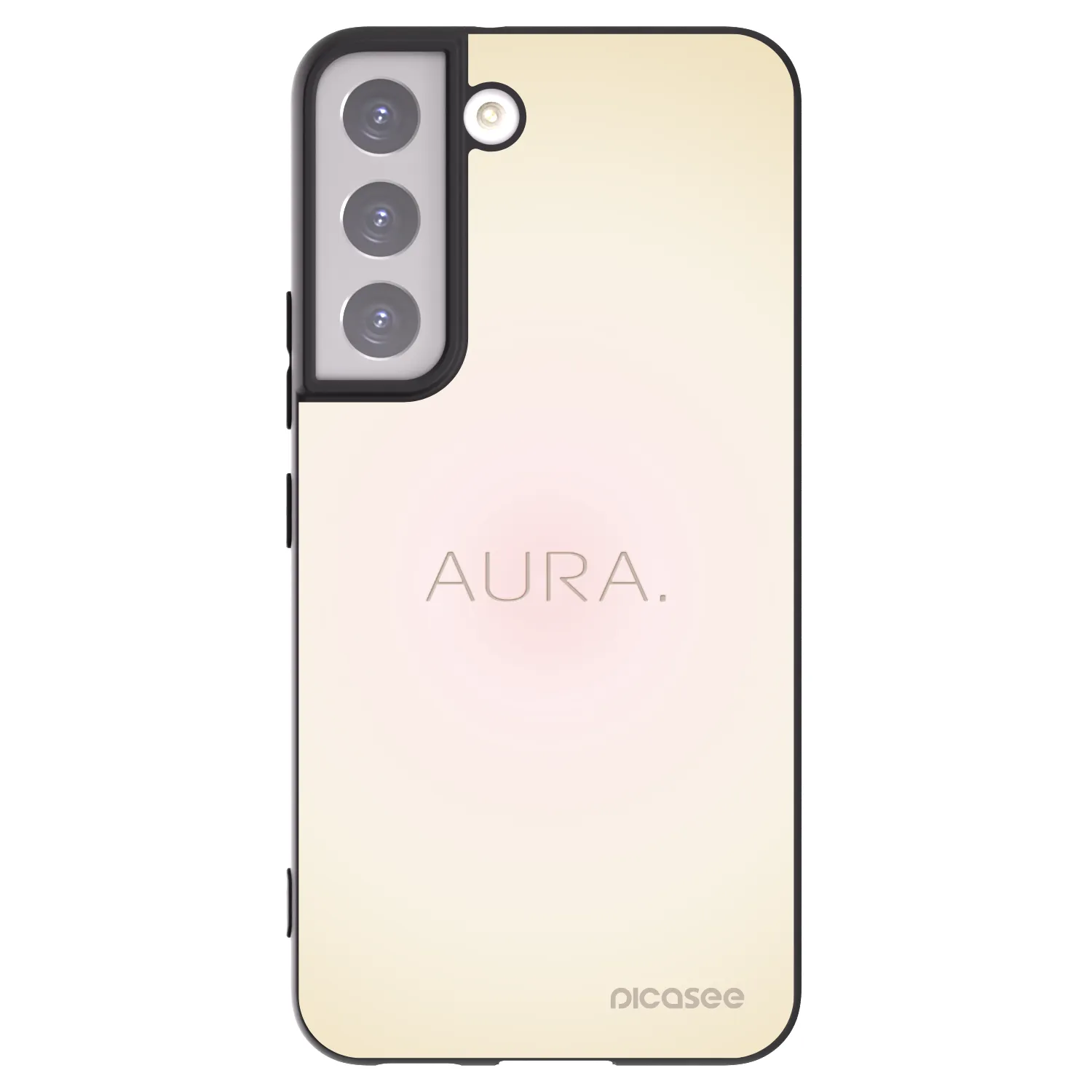 Picasee crna silikonska maskica za Samsung Galaxy S22 5G - Aura