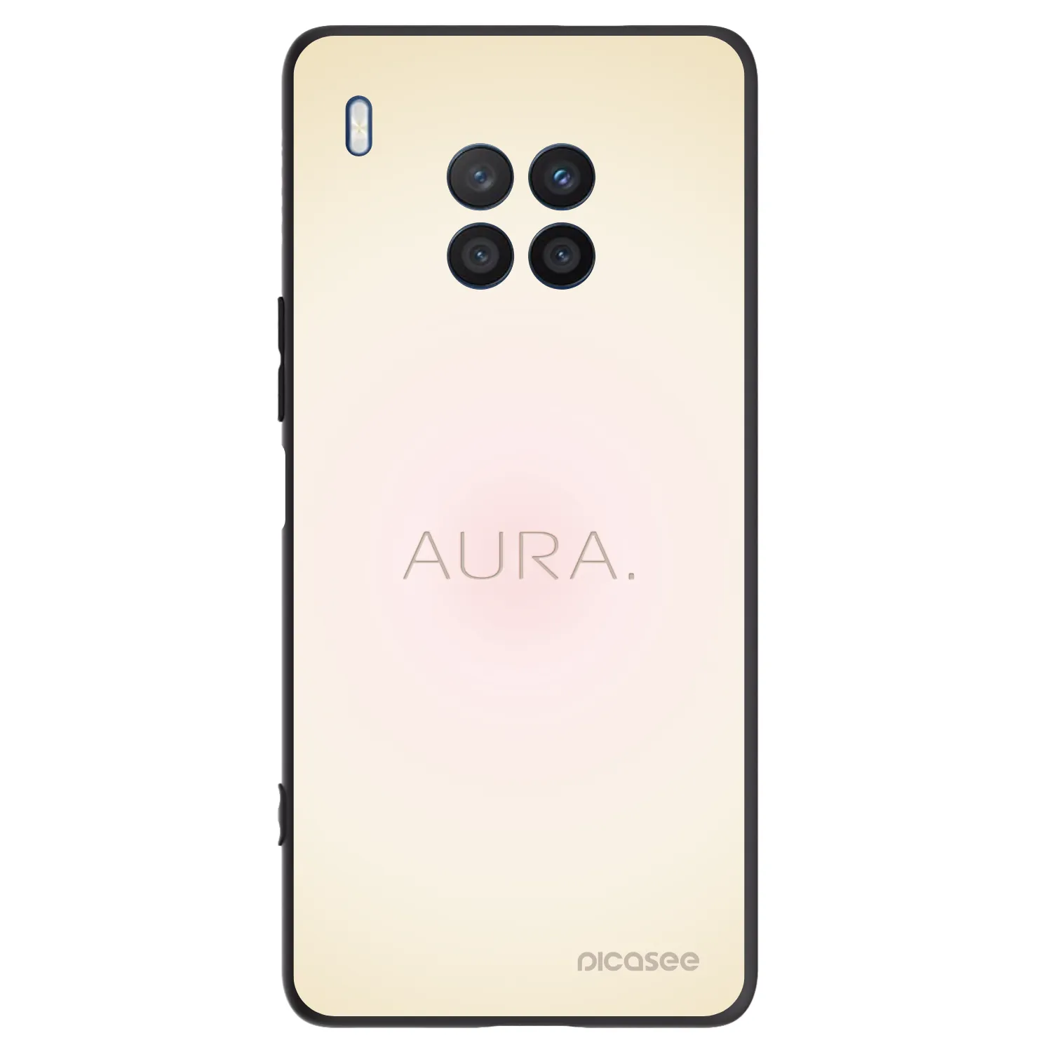 Picasee crna silikonska maskica za Honor 50 Lite - Aura