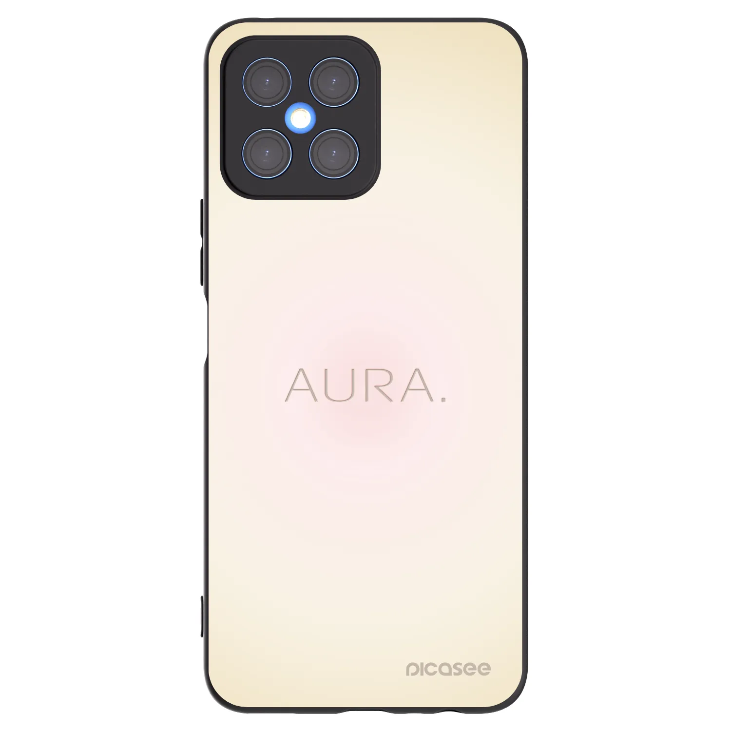 Picasee crna silikonska maskica za Honor X8 4G - Aura