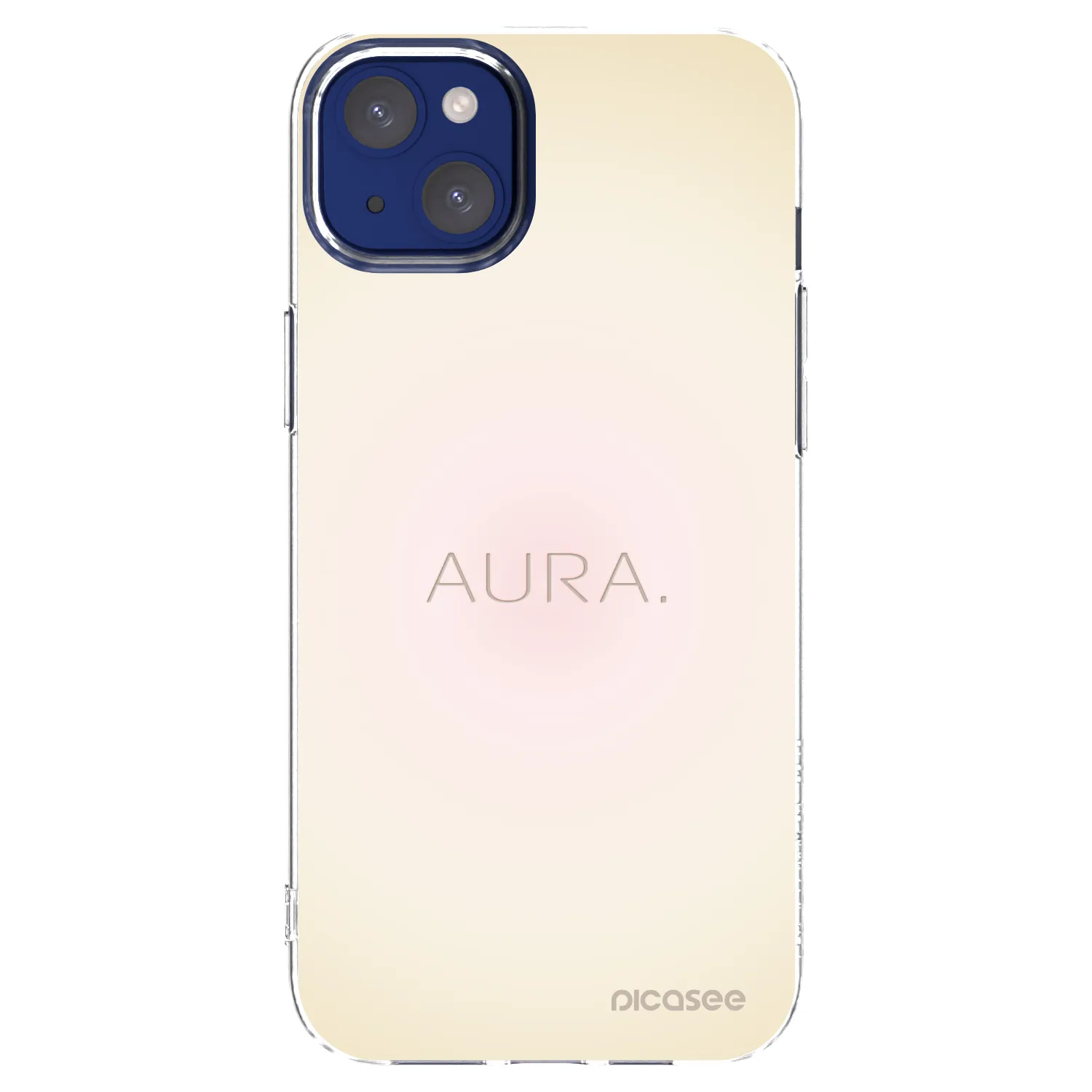 Picasee silikonska prozirna maskica za Apple iPhone 14 Plus - Aura
