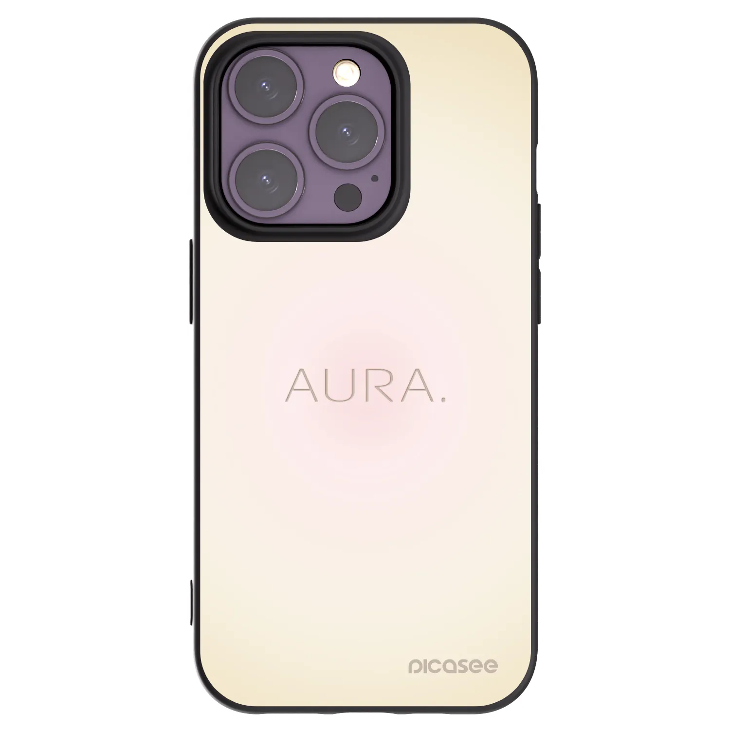 Picasee crna silikonska maskica za Apple iPhone 14 Pro - Aura