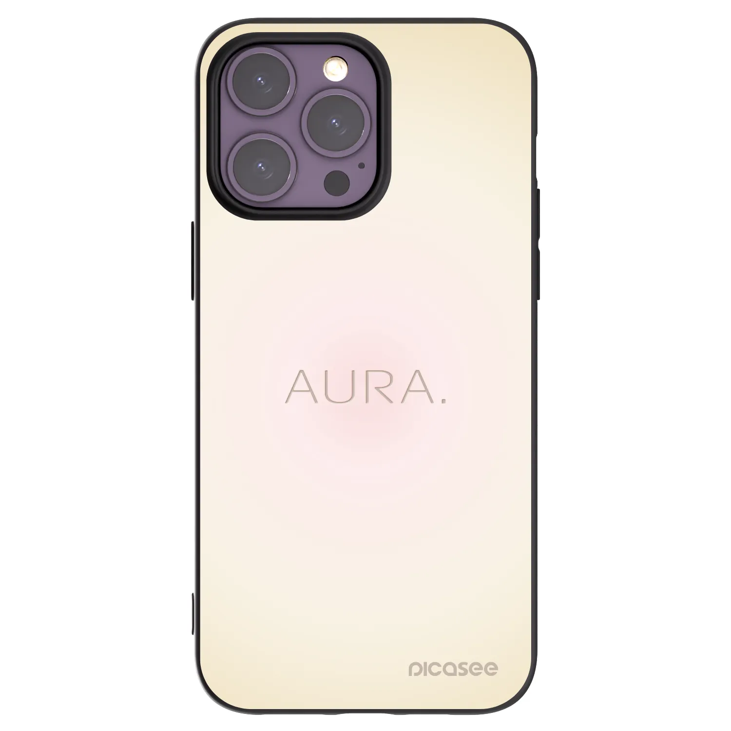 Picasee crna silikonska maskica za Apple iPhone 14 Pro Max - Aura