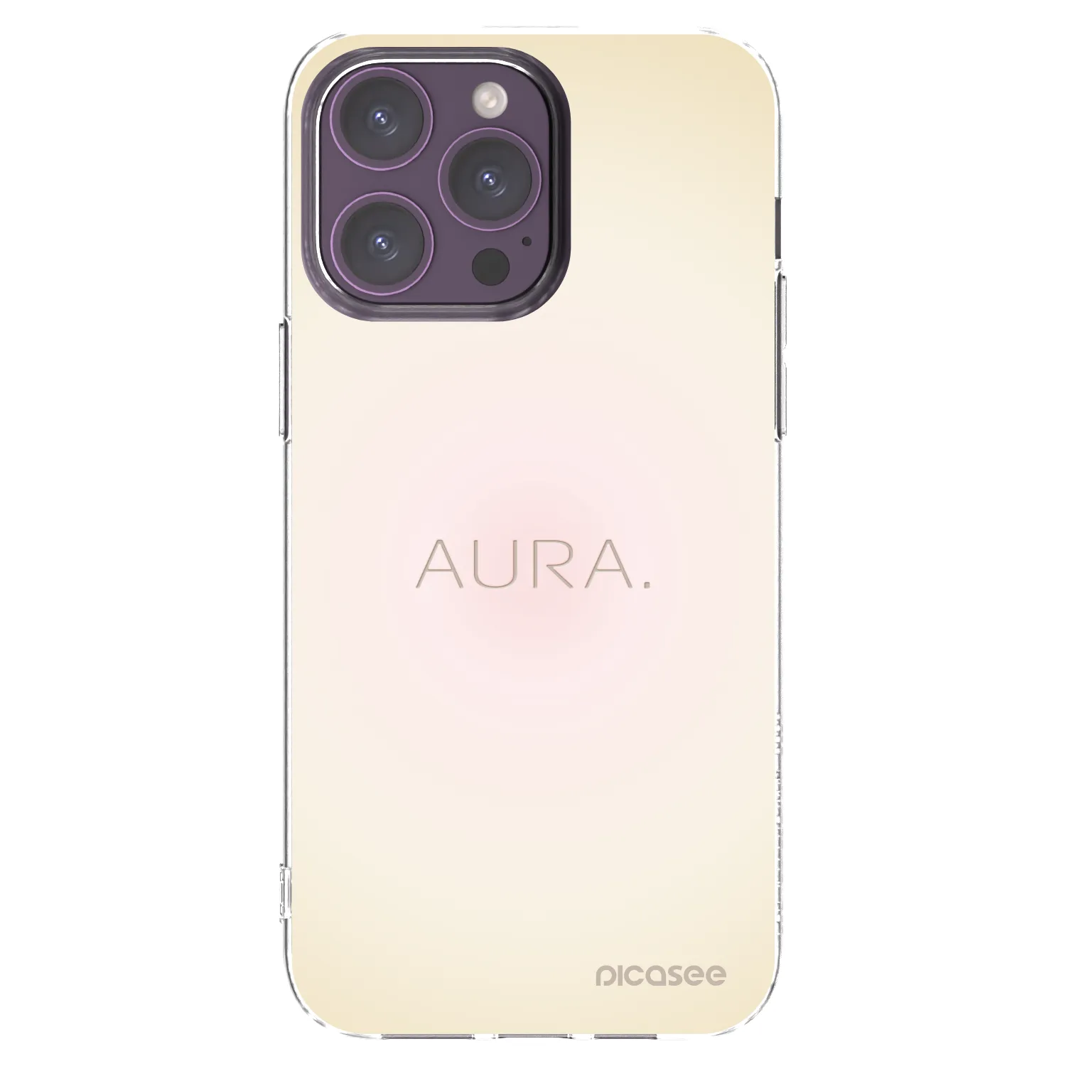 Picasee silikonska prozirna maskica za Apple iPhone 14 Pro Max - Aura
