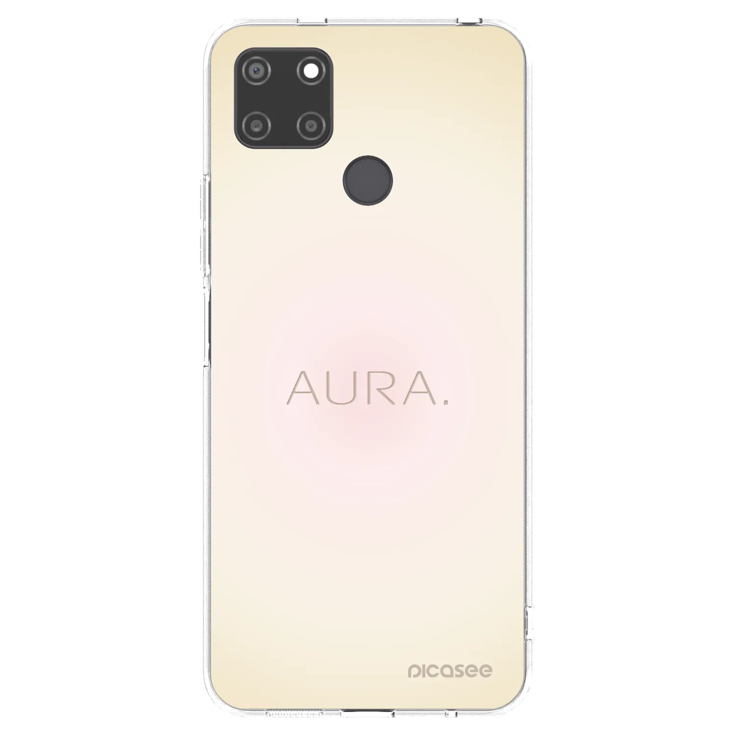 Picasee silikonska prozirna maskica za Realme C21Y - Aura