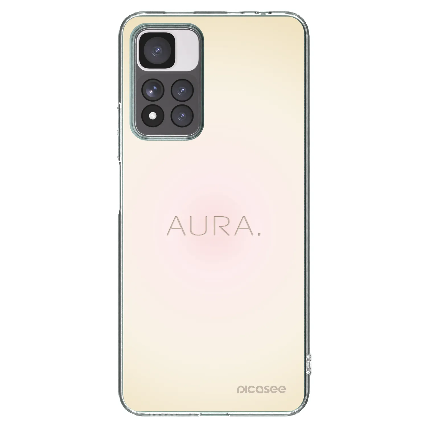 Picasee silikonska prozirna maskica za Xiaomi Redmi Note 11 Pro+ 5G - Aura