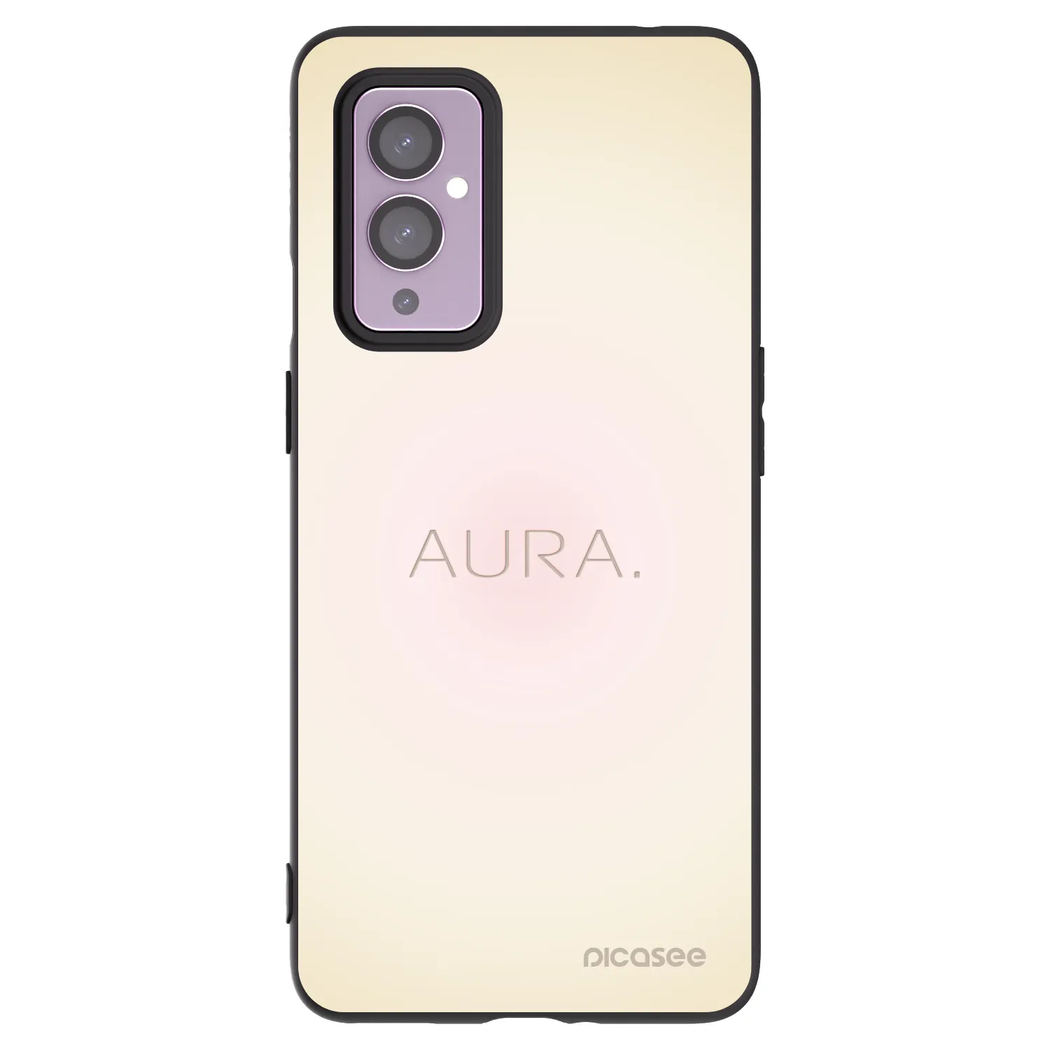 Picasee crna silikonska maskica za OnePlus 9 - Aura