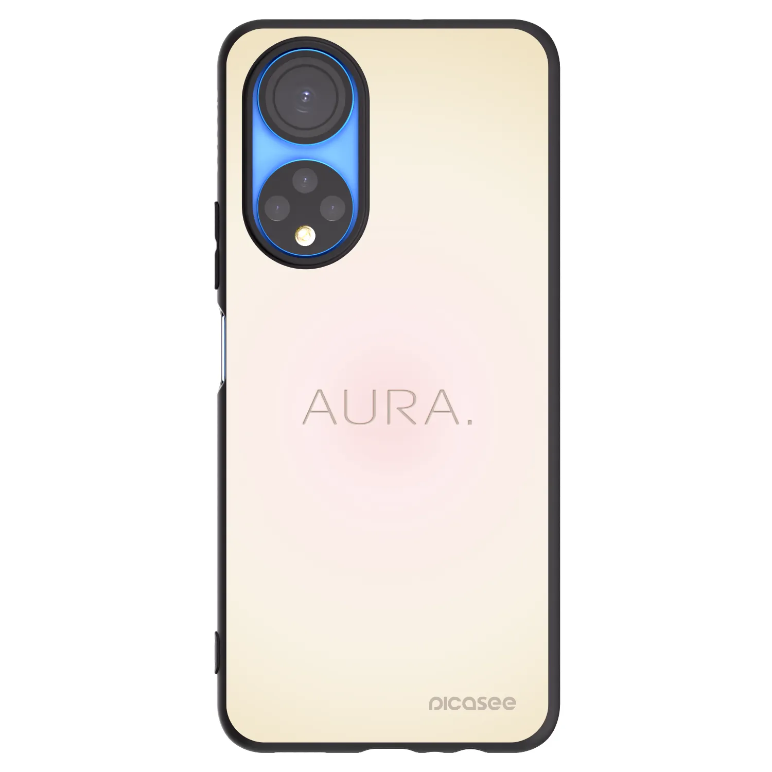 Picasee crna silikonska maskica za Honor X7 - Aura