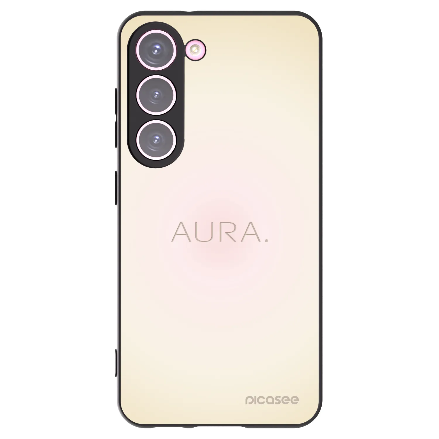 Picasee crna silikonska maskica za Samsung Galaxy S23 5G - Aura