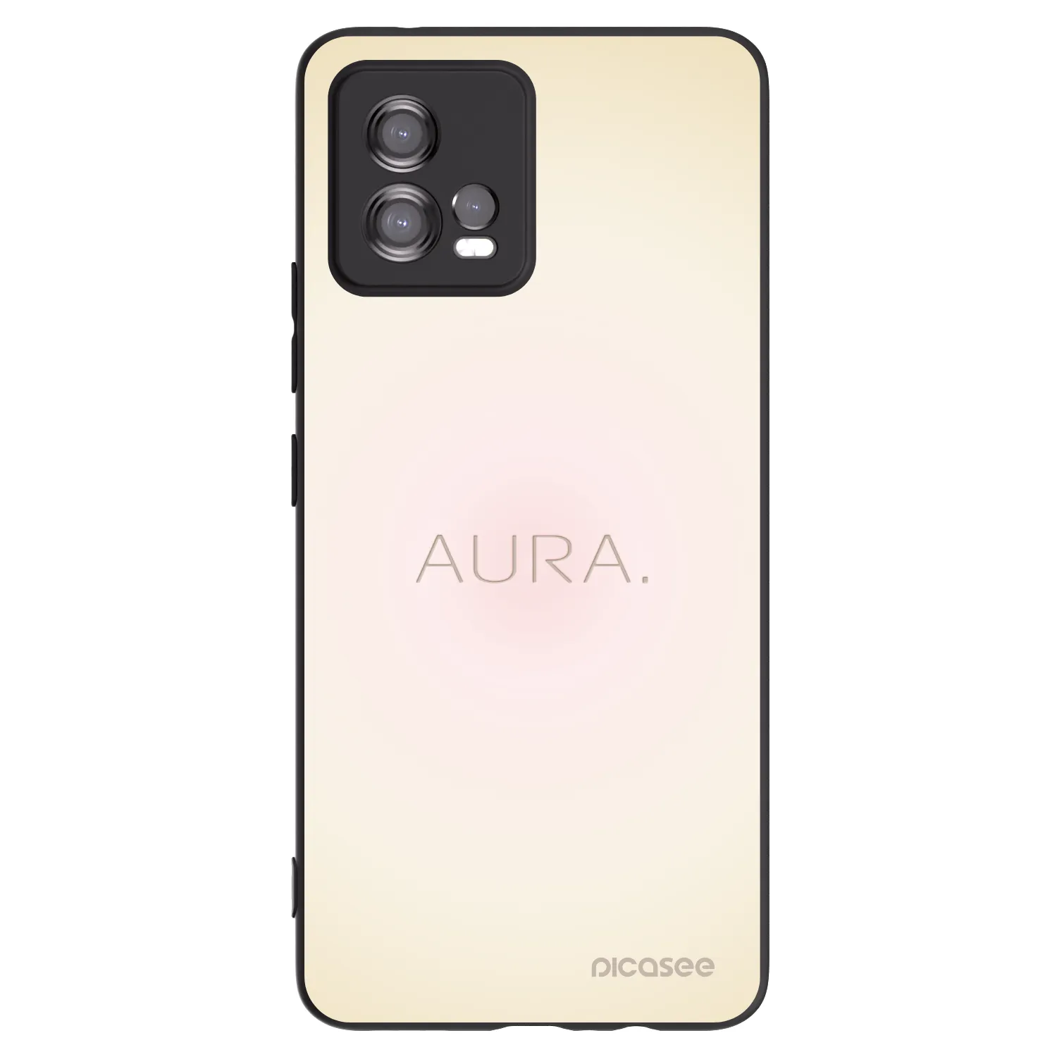 Picasee crna silikonska maskica za Motorola Moto G72 - Aura