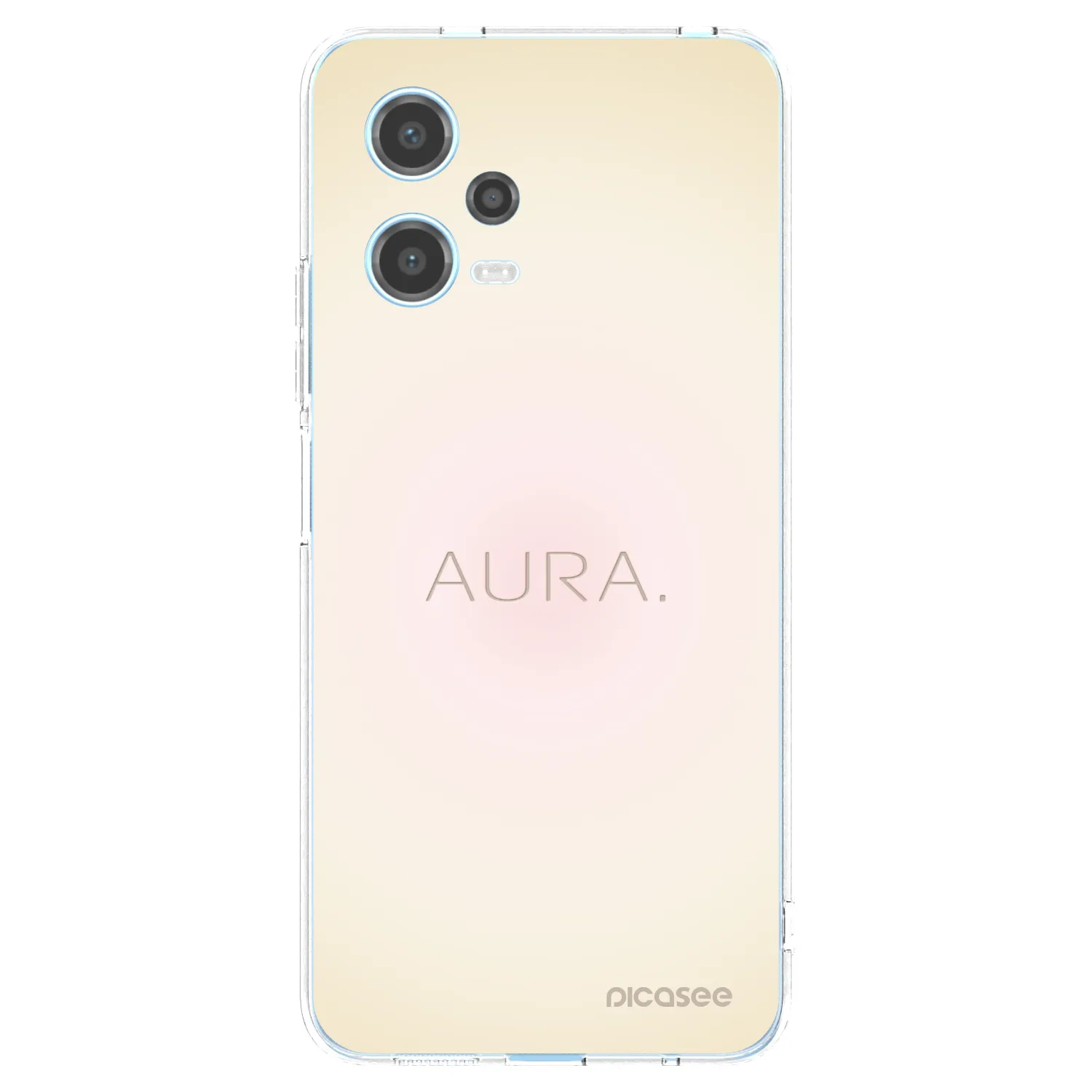 Picasee silikonska prozirna maskica za Xiaomi Redmi Note 12 5G - Aura
