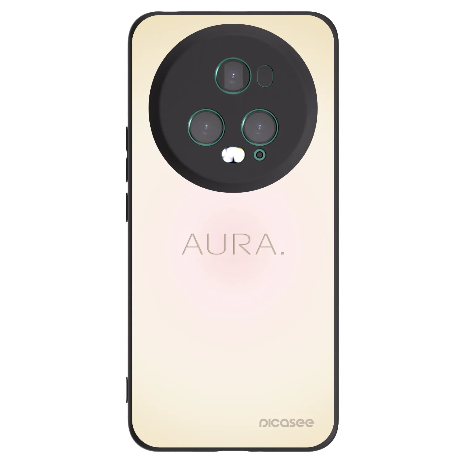 Picasee crna silikonska maskica za Honor Magic5 Pro - Aura