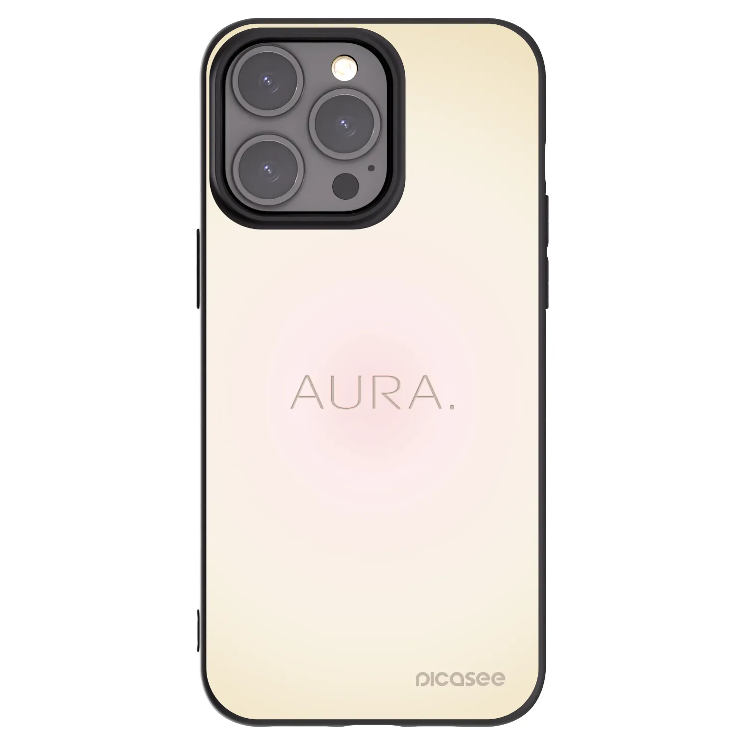 Picasee crna silikonska maskica za Apple iPhone 15 Pro Max - Aura