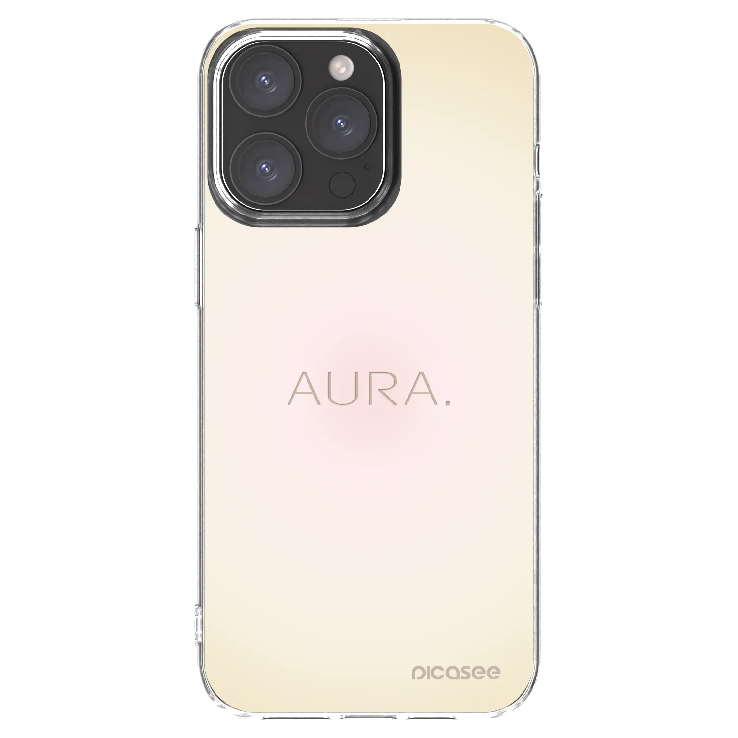 Picasee silikonska prozirna maskica za Apple iPhone 15 Pro Max - Aura