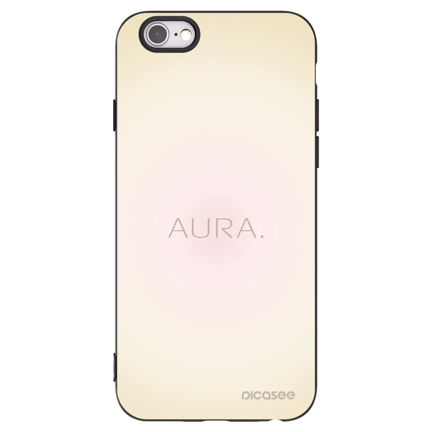 Picasee crna silikonska maskica za Apple iPhone 6/6S - Aura