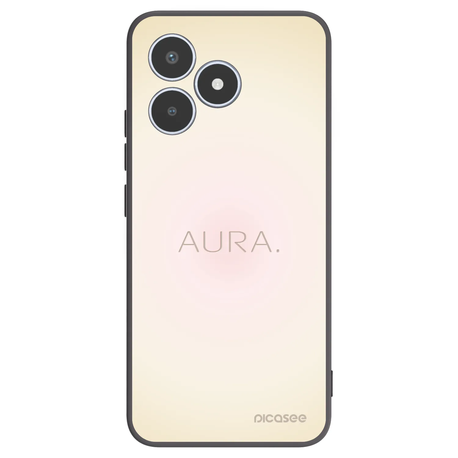 Picasee crna silikonska maskica za Realme C53 - Aura