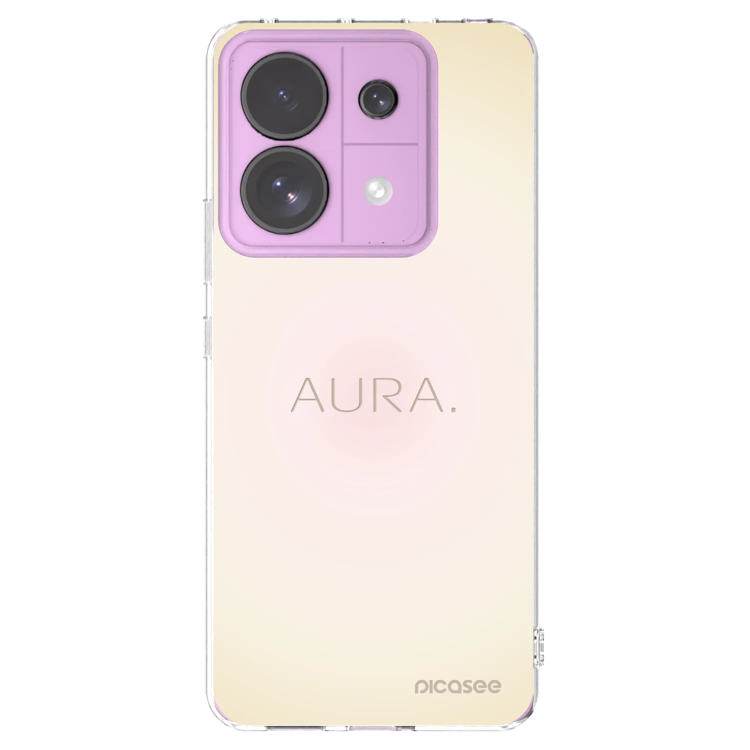Picasee silikonska prozirna maskica za Xiaomi Redmi Note 13 Pro 5G - Aura