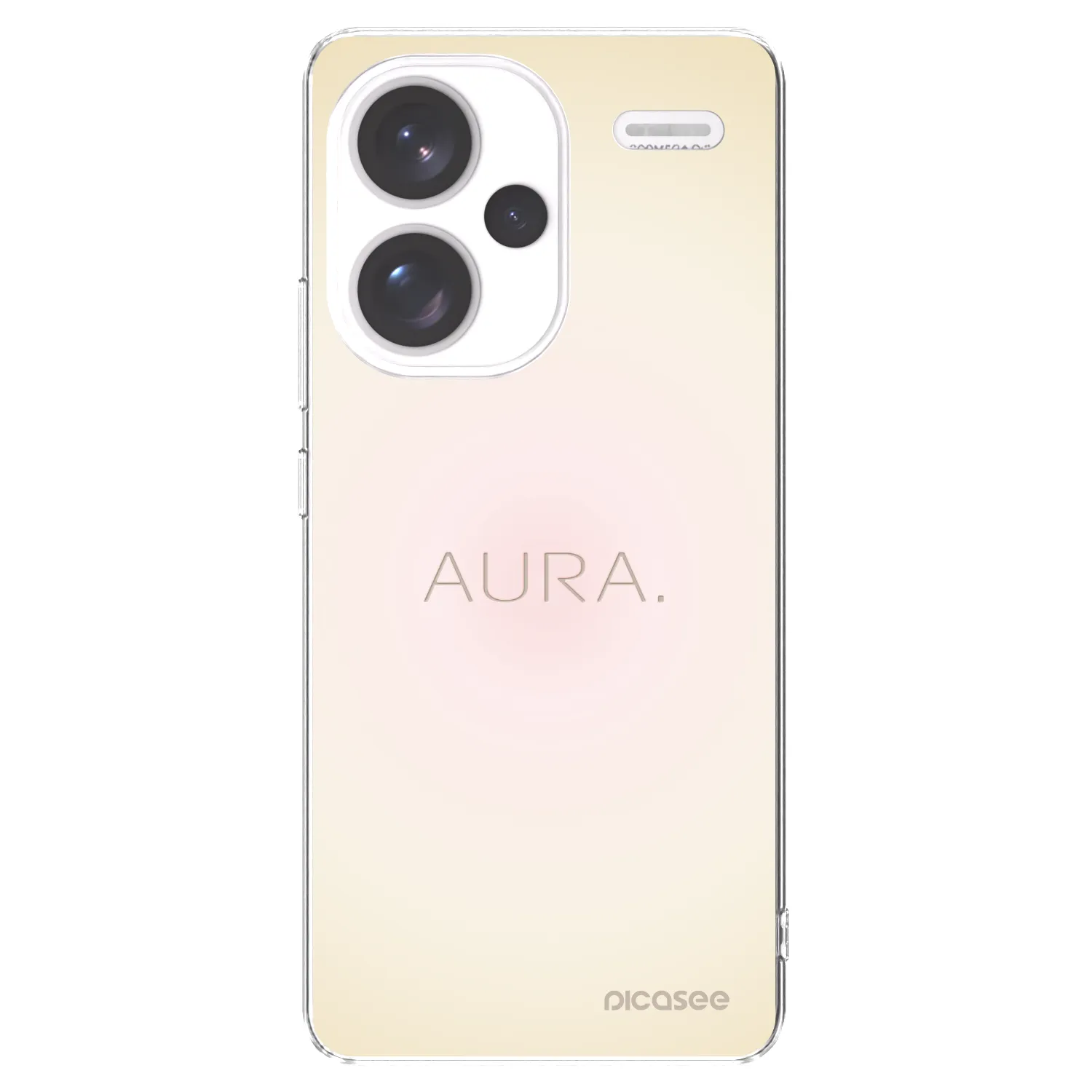 Picasee silikonska prozirna maskica za Xiaomi Redmi Note 13 Pro+ 5G - Aura