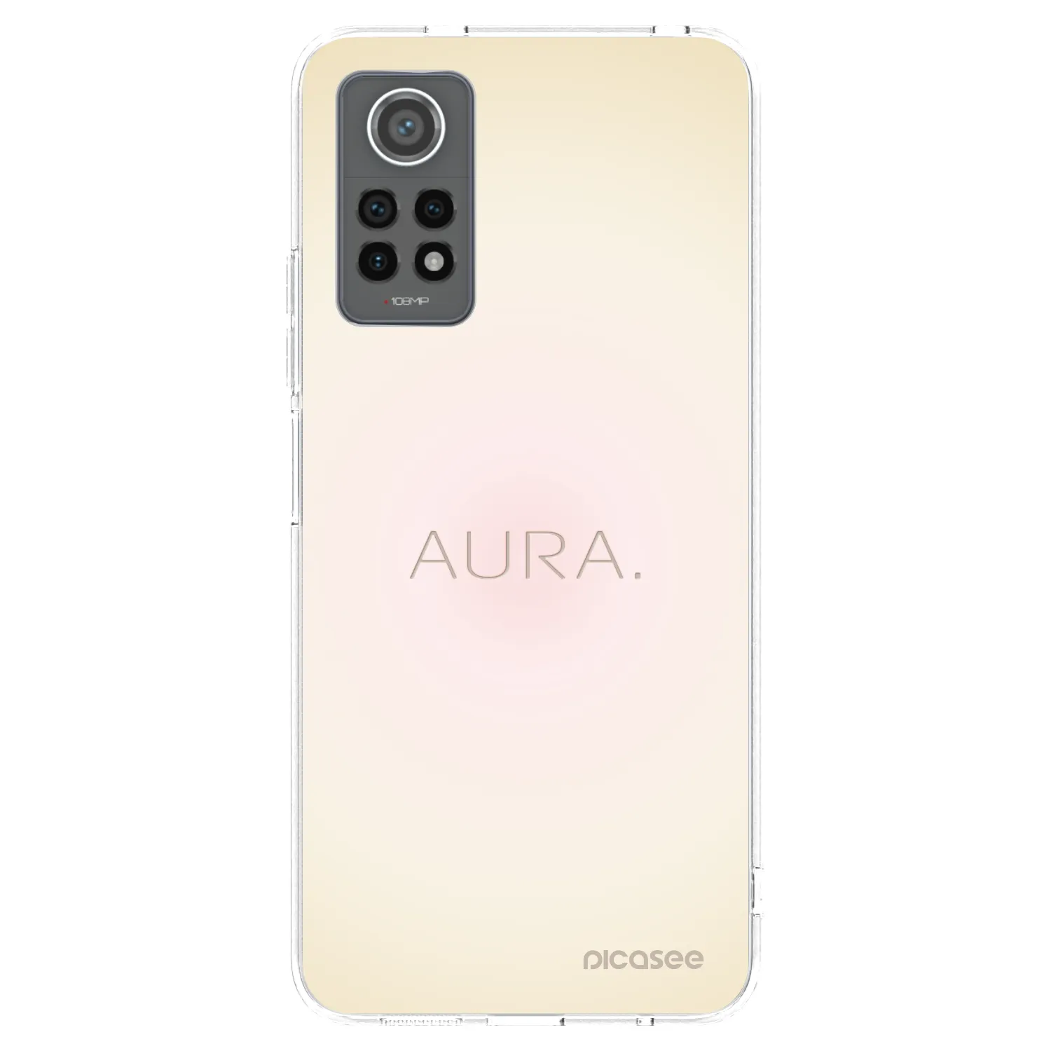 Picasee silikonska prozirna maskica za Xiaomi Redmi Note 12 Pro 4G - Aura