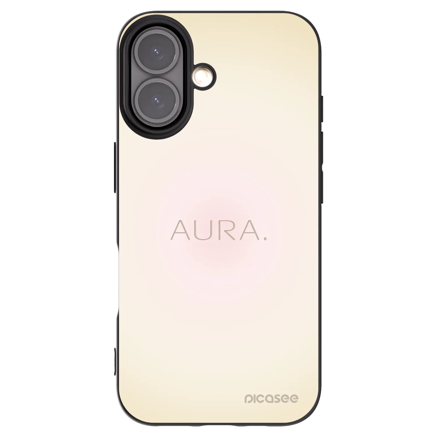Picasee crna silikonska maskica za Apple iPhone 16 - Aura