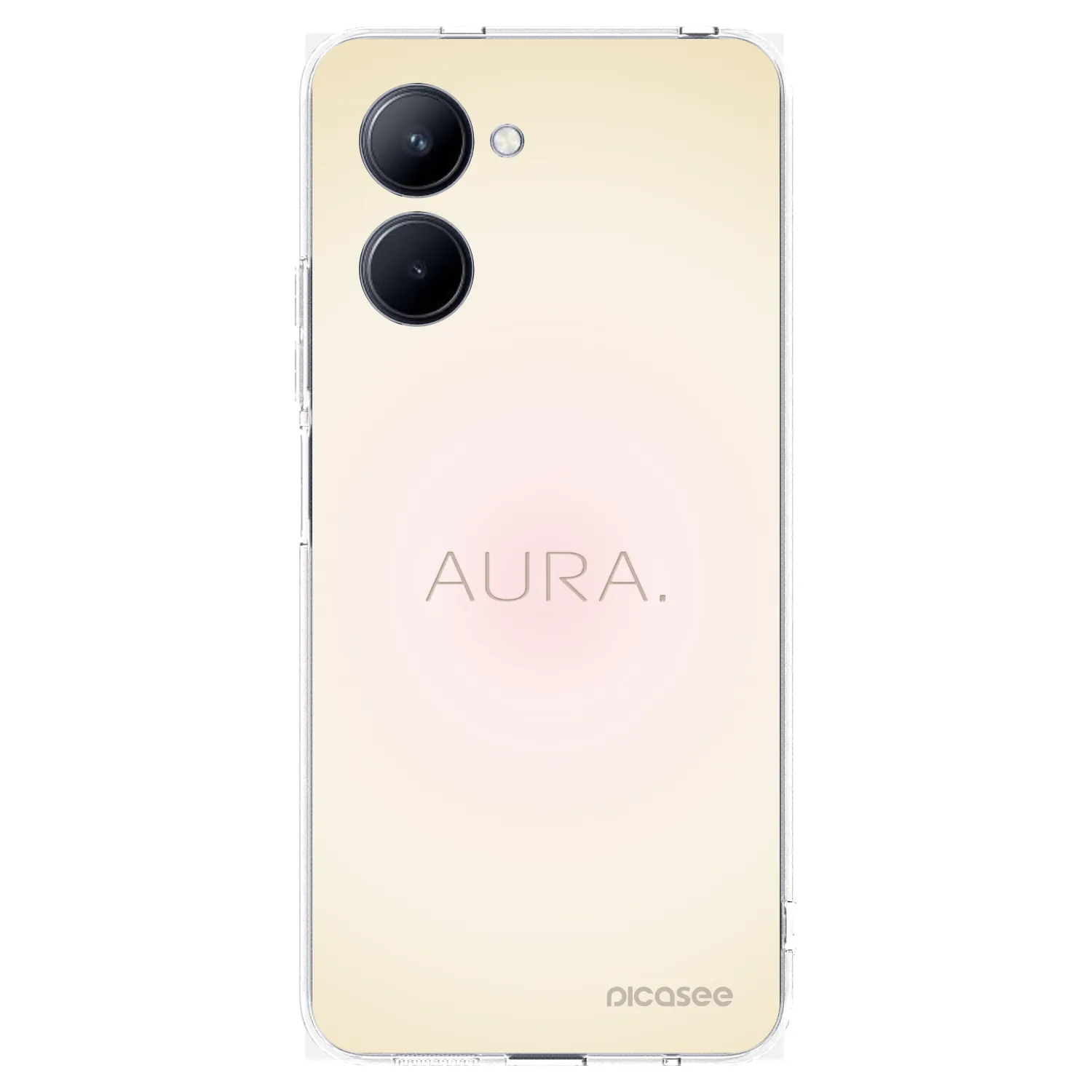 Picasee silikonska prozirna maskica za Realme C33 (2023) - Aura