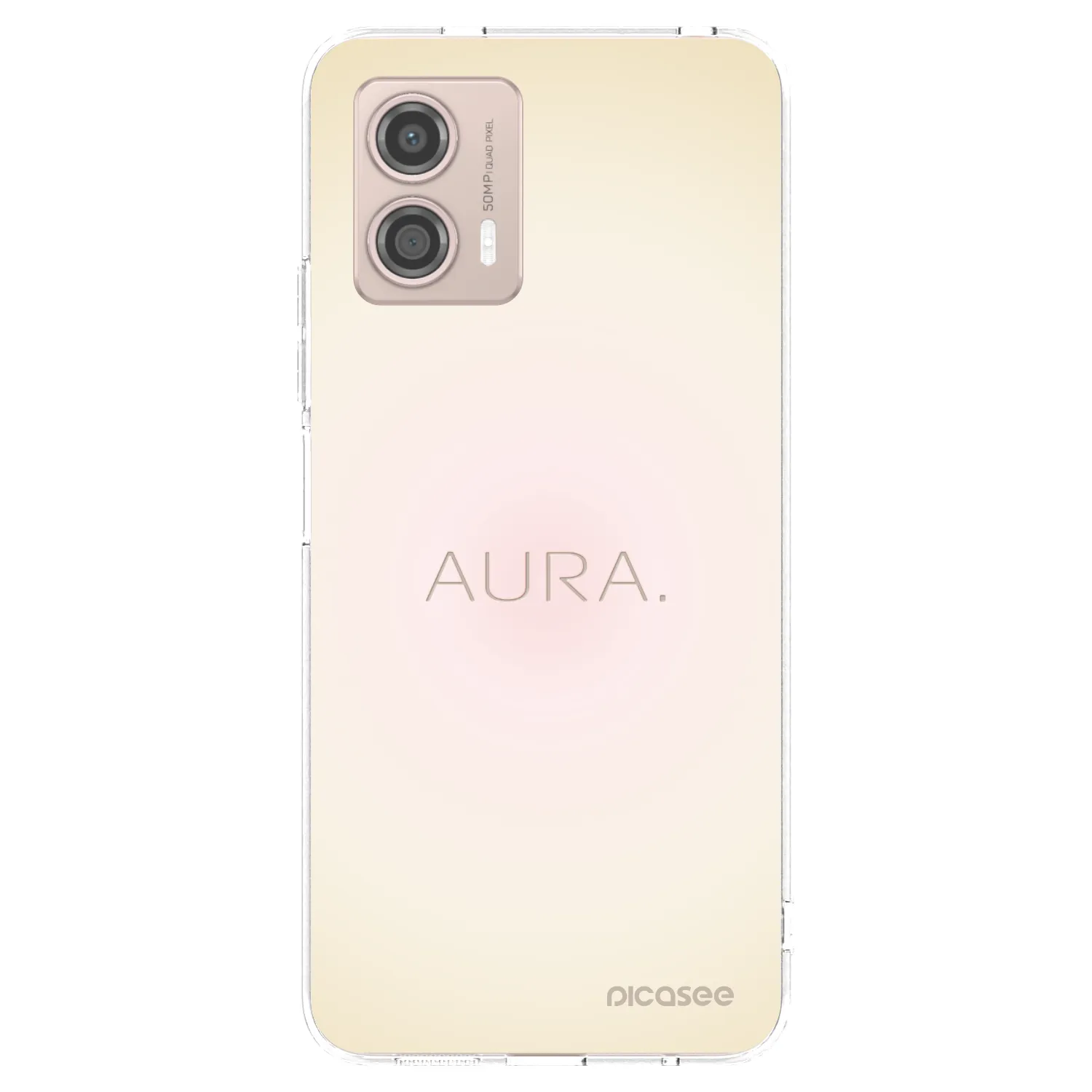 Picasee silikonska prozirna maskica za Motorola Moto G53 5G - Aura