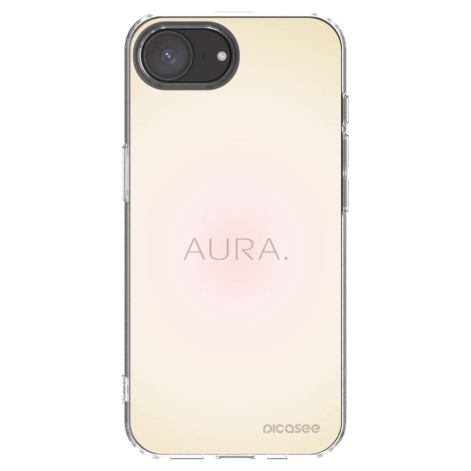 Picasee silikonska prozirna maskica za Apple iPhone 16e - Aura