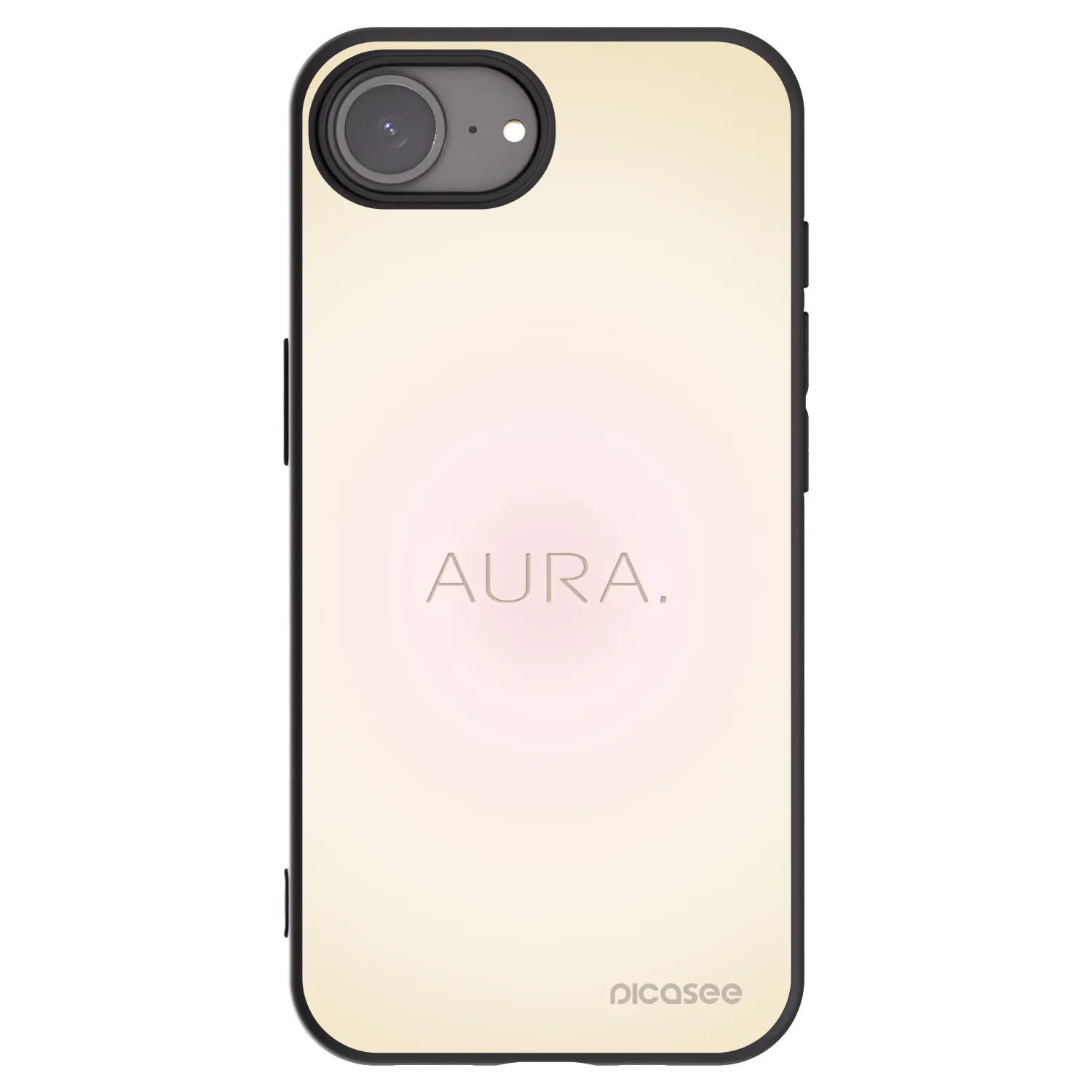 Picasee crna silikonska maskica za Apple iPhone 16e - Aura