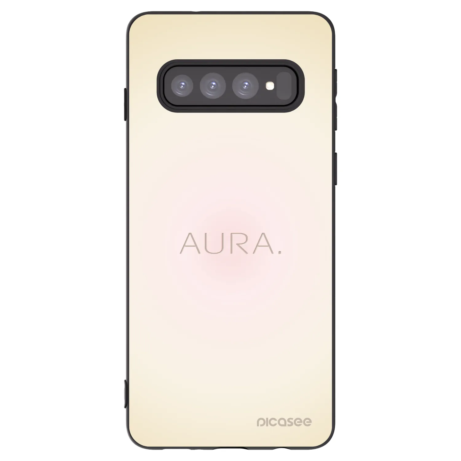 Picasee crna silikonska maskica za Samsung Galaxy S10 G973 - Aura