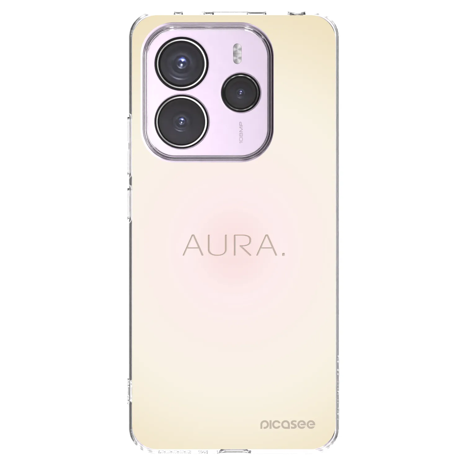 Picasee silikonska prozirna maskica za Xiaomi Redmi Note 14 5G - Aura