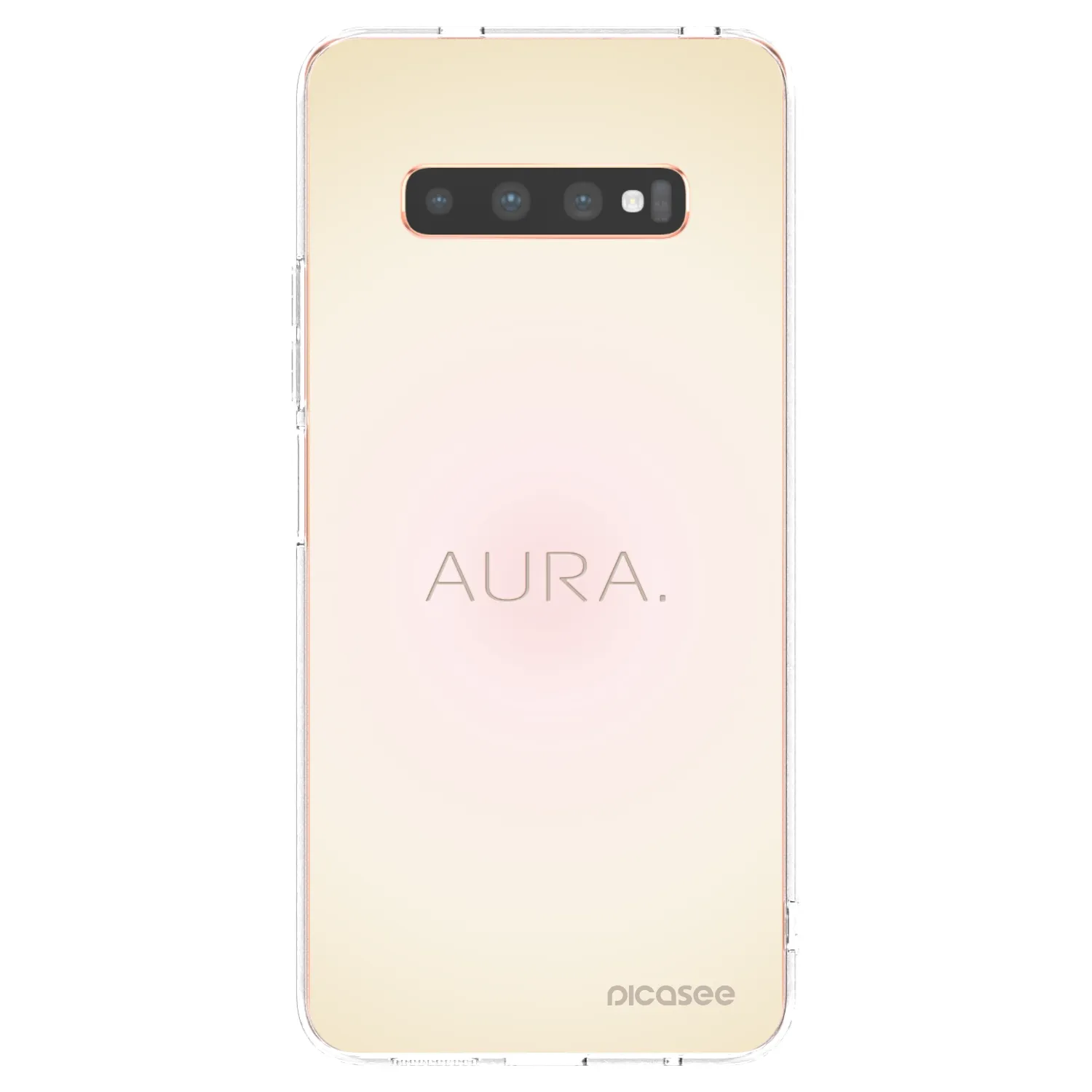 Picasee silikonska prozirna maskica za Samsung Galaxy S10 Plus G975 - Aura