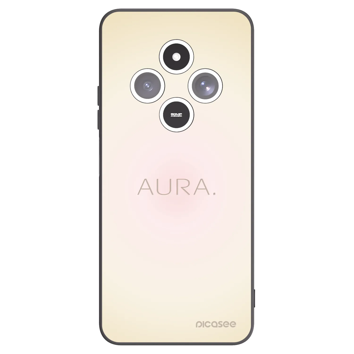 Picasee crna silikonska maskica za Xiaomi Redmi 14C - Aura