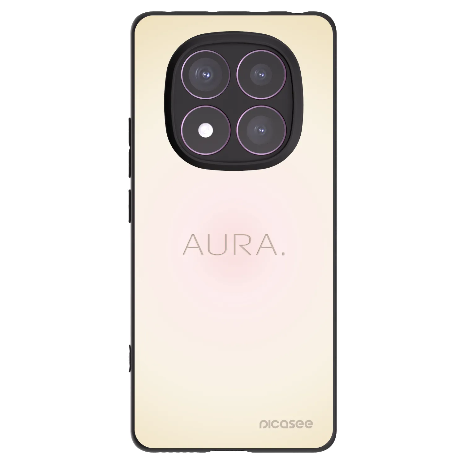 Picasee crna silikonska maskica za Xiaomi Redmi Note 14 Pro 4G - Aura