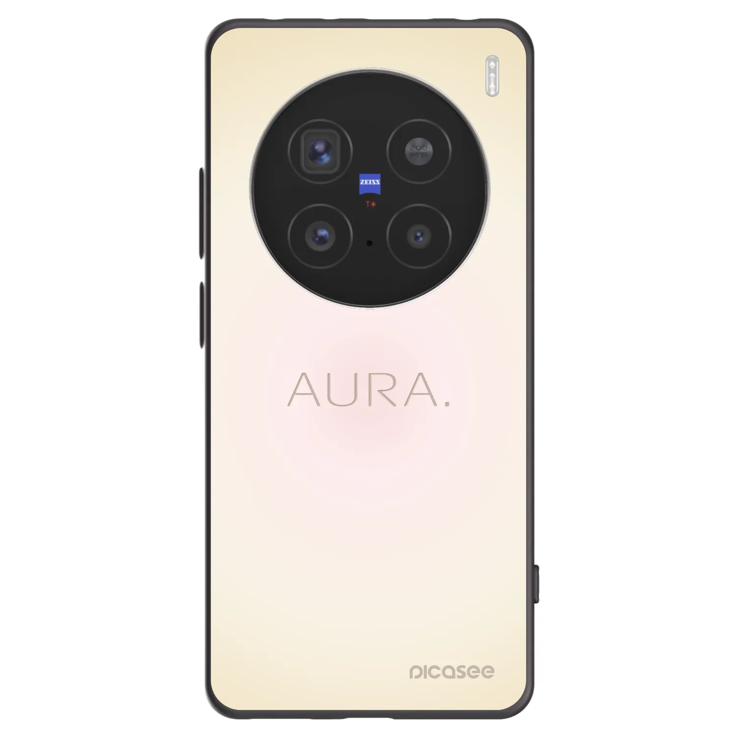 Picasee crna silikonska maskica za Vivo X200 Pro - Aura