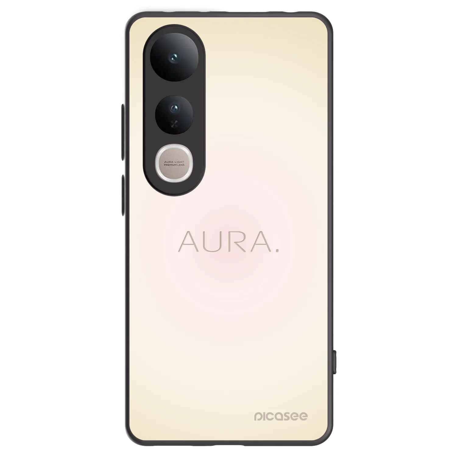 Picasee crna silikonska maskica za Vivo V50 Lite 5G - Aura
